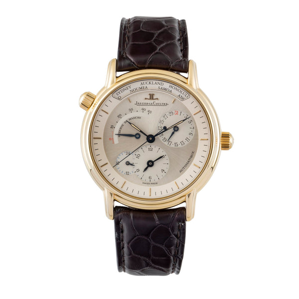 Jaeger LeCoultre Master Geographic oro de 18 quilates automático reloj para caballeros QA169102  ,169.1.92  [2507210]