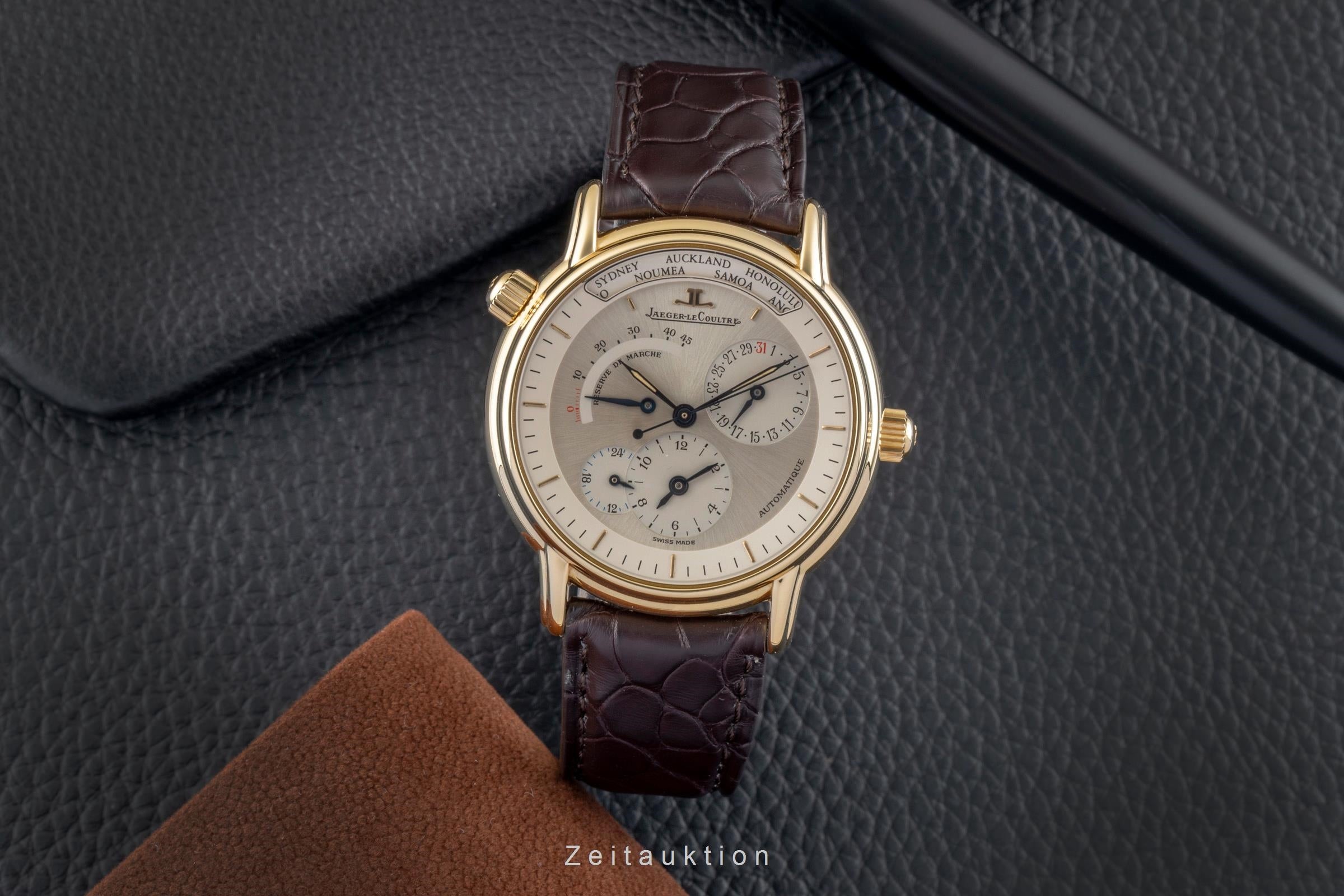 Jaeger LeCoultre Master Geographic oro de 18 quilates automático reloj para caballeros QA169102  ,169.1.92  [2507210]
