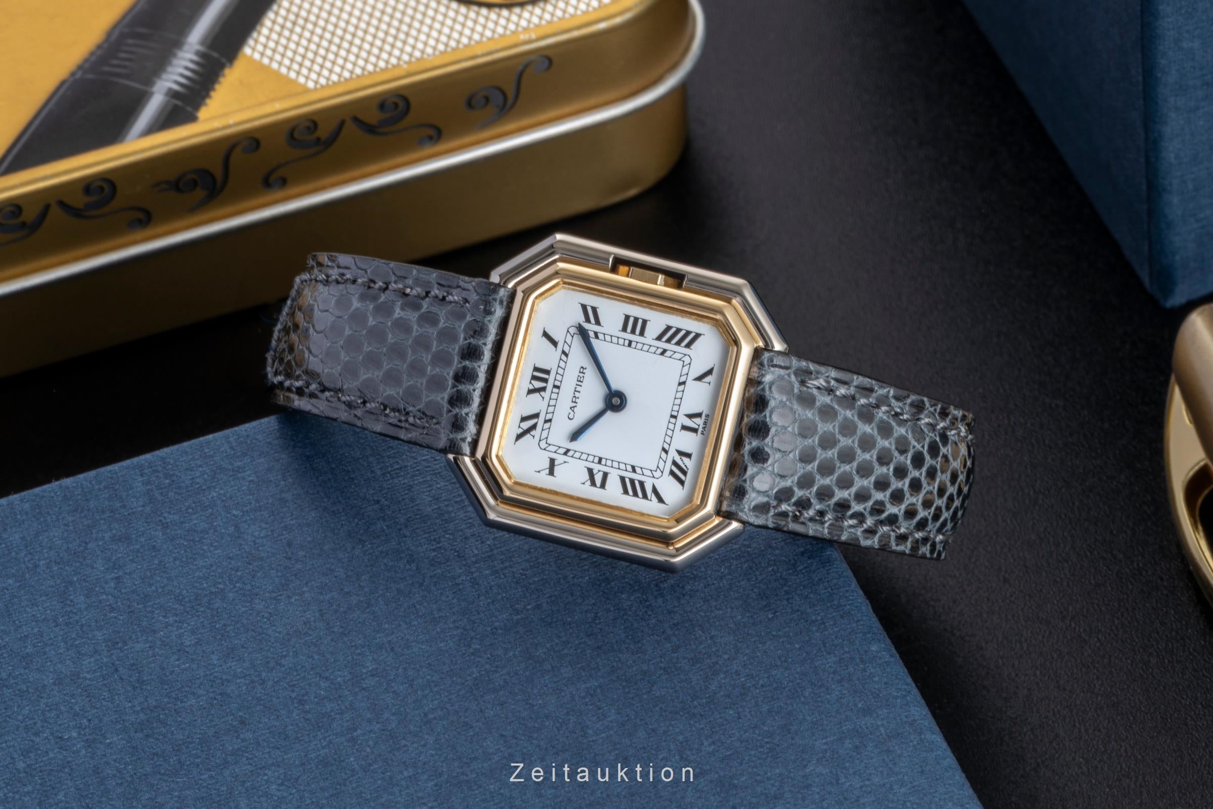 Cartier Ceinture Stahl / Gold Handaufzug Damenuhr Ref. 7821  [2507211]