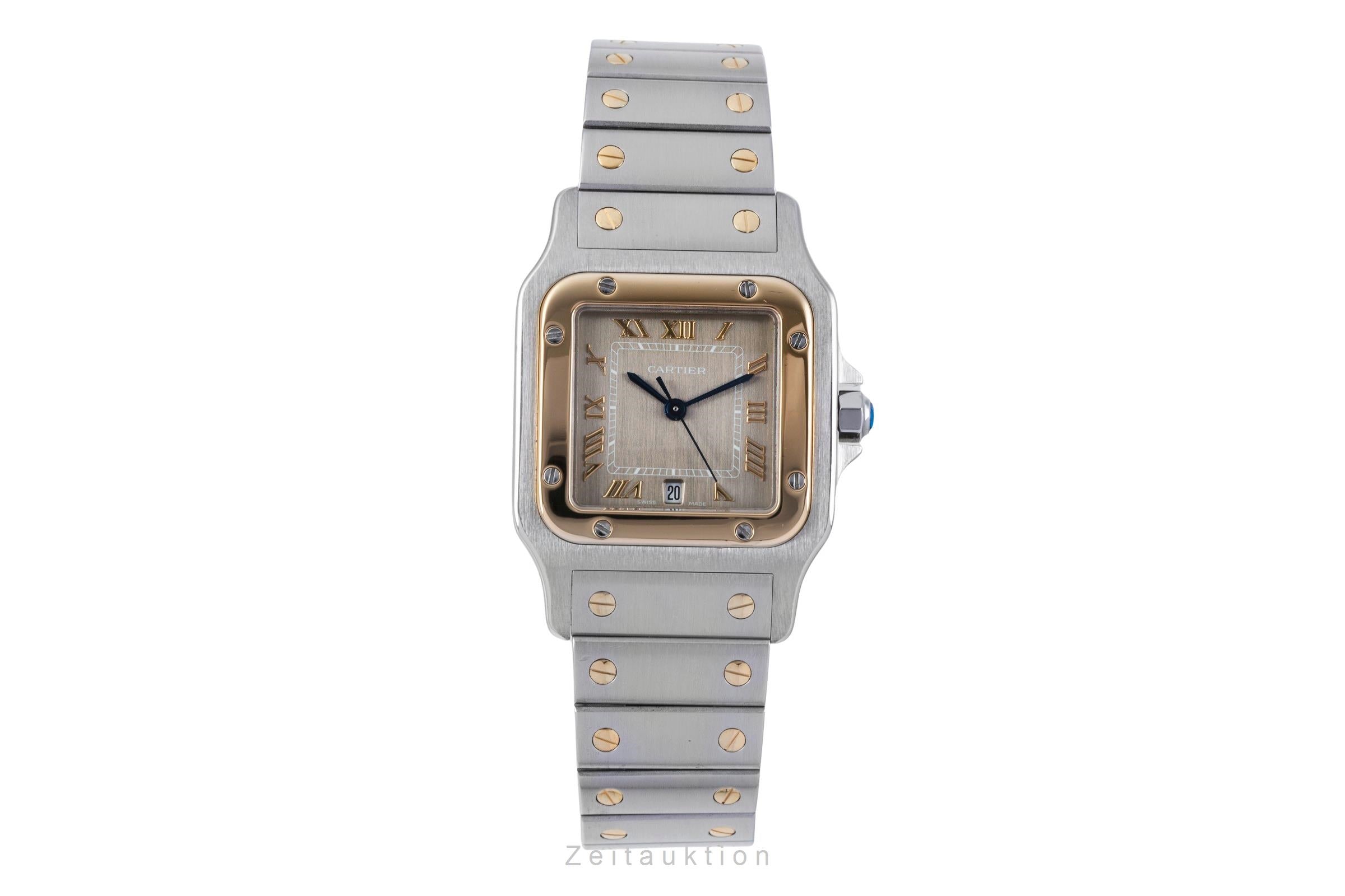 Cartier Santos acier / or  quartz unisexe 1566  [2507215]