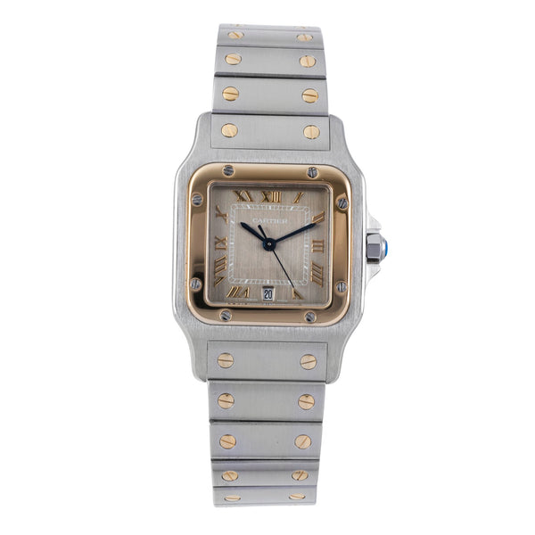 Cartier Santos acier / or  quartz unisexe 1566  [2507215]