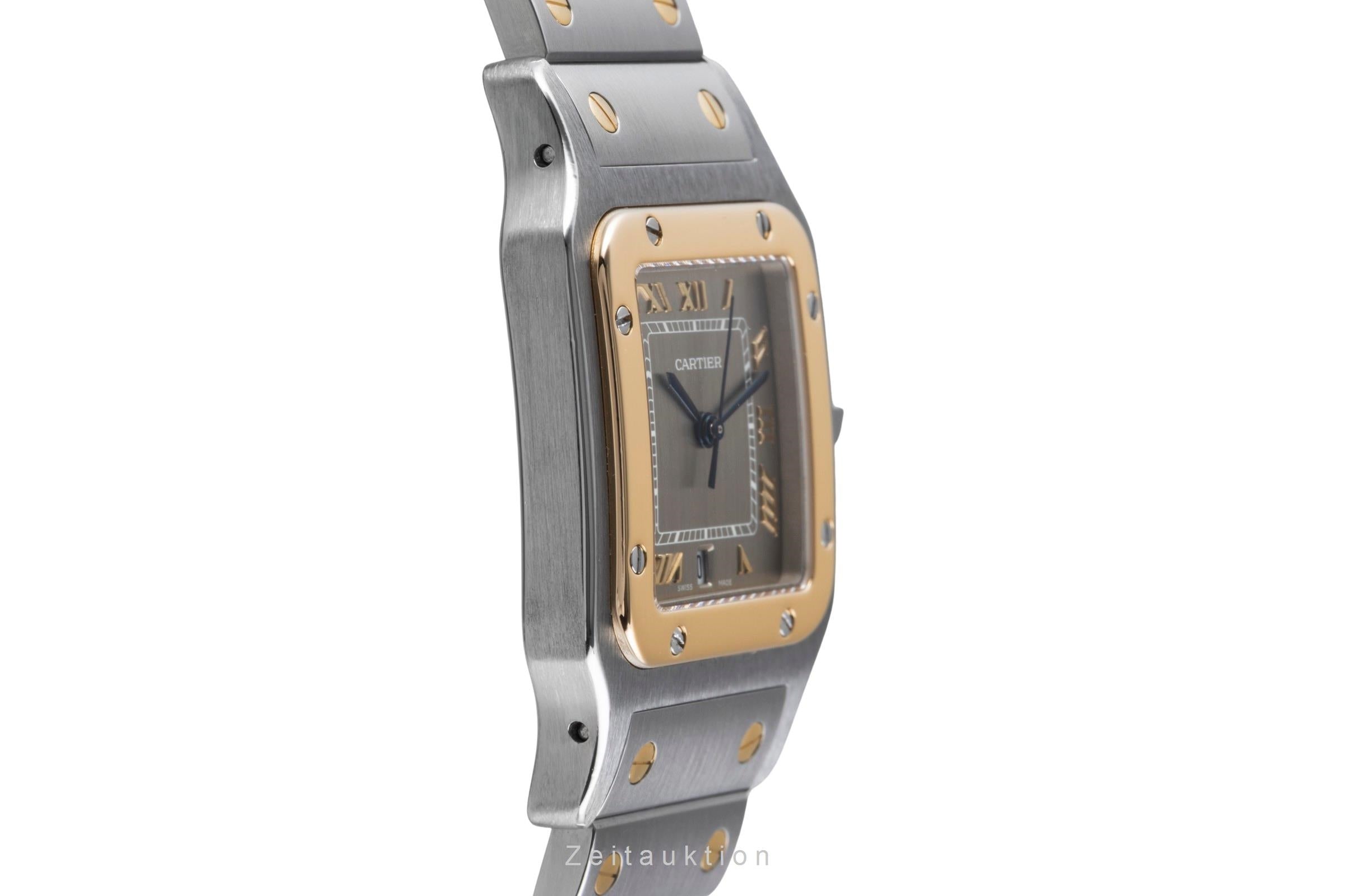 Cartier Santos acier / or  quartz unisexe 1566  [2507215]