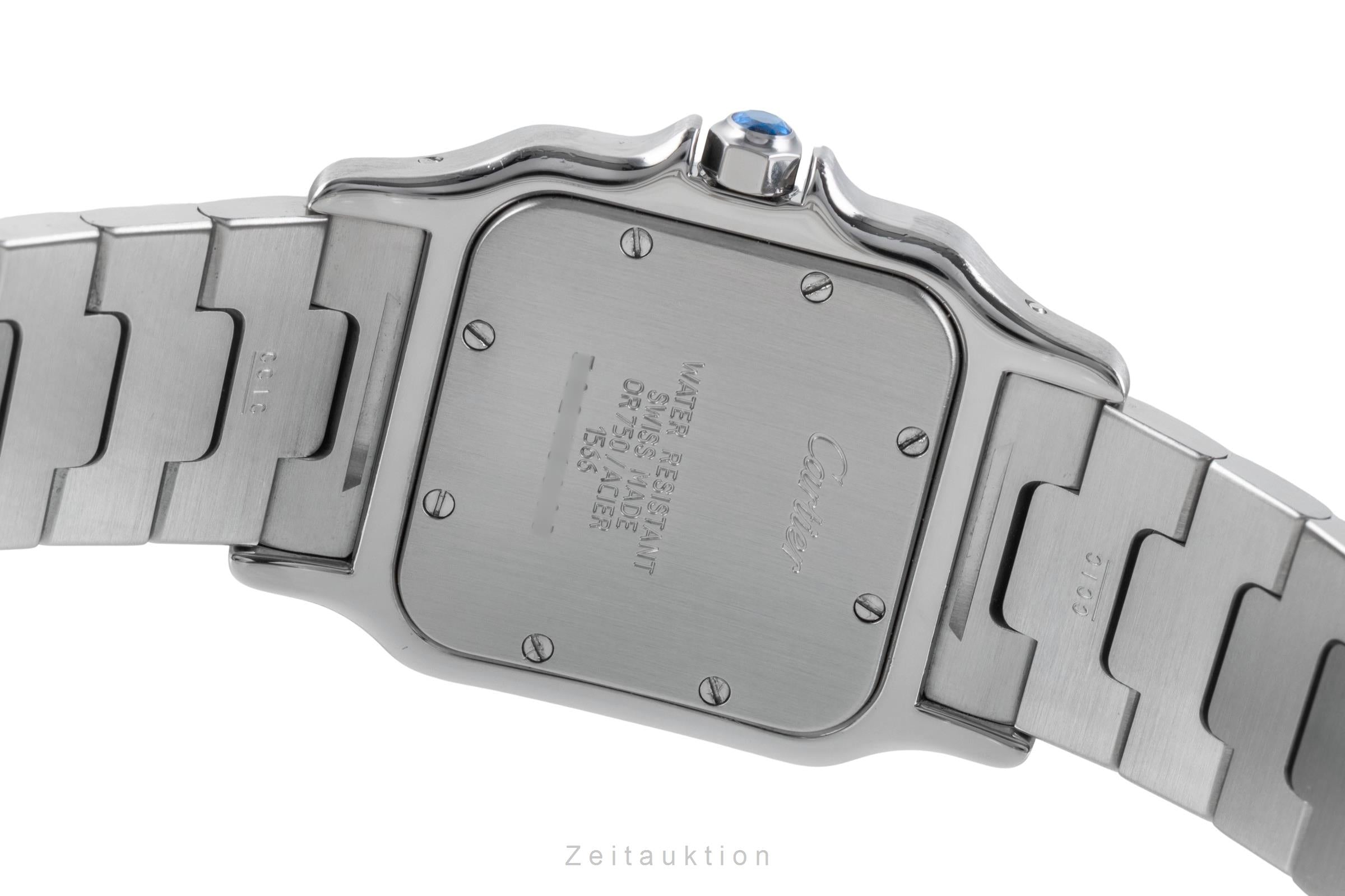 Cartier Santos acier / or  quartz unisexe 1566  [2507215]