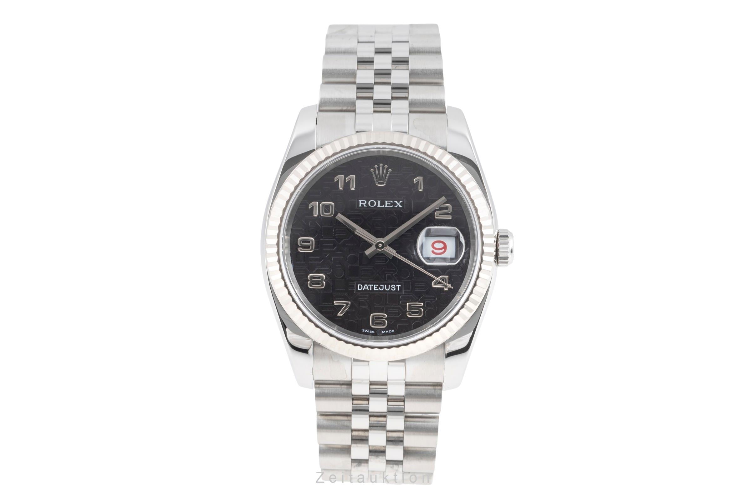 Rolex Datejust steel / white gold automatic men's watch 116234  [2507216]