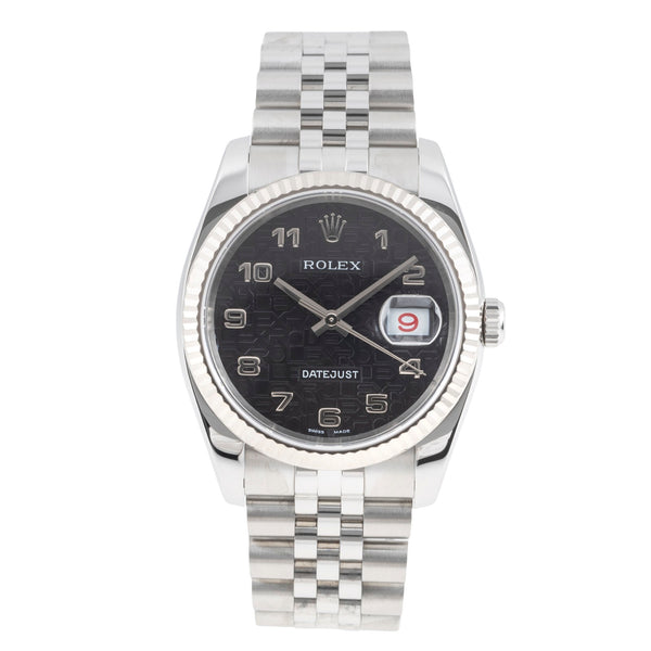 Rolex Datejust steel / white gold automatic men's watch 116234  [2507216]