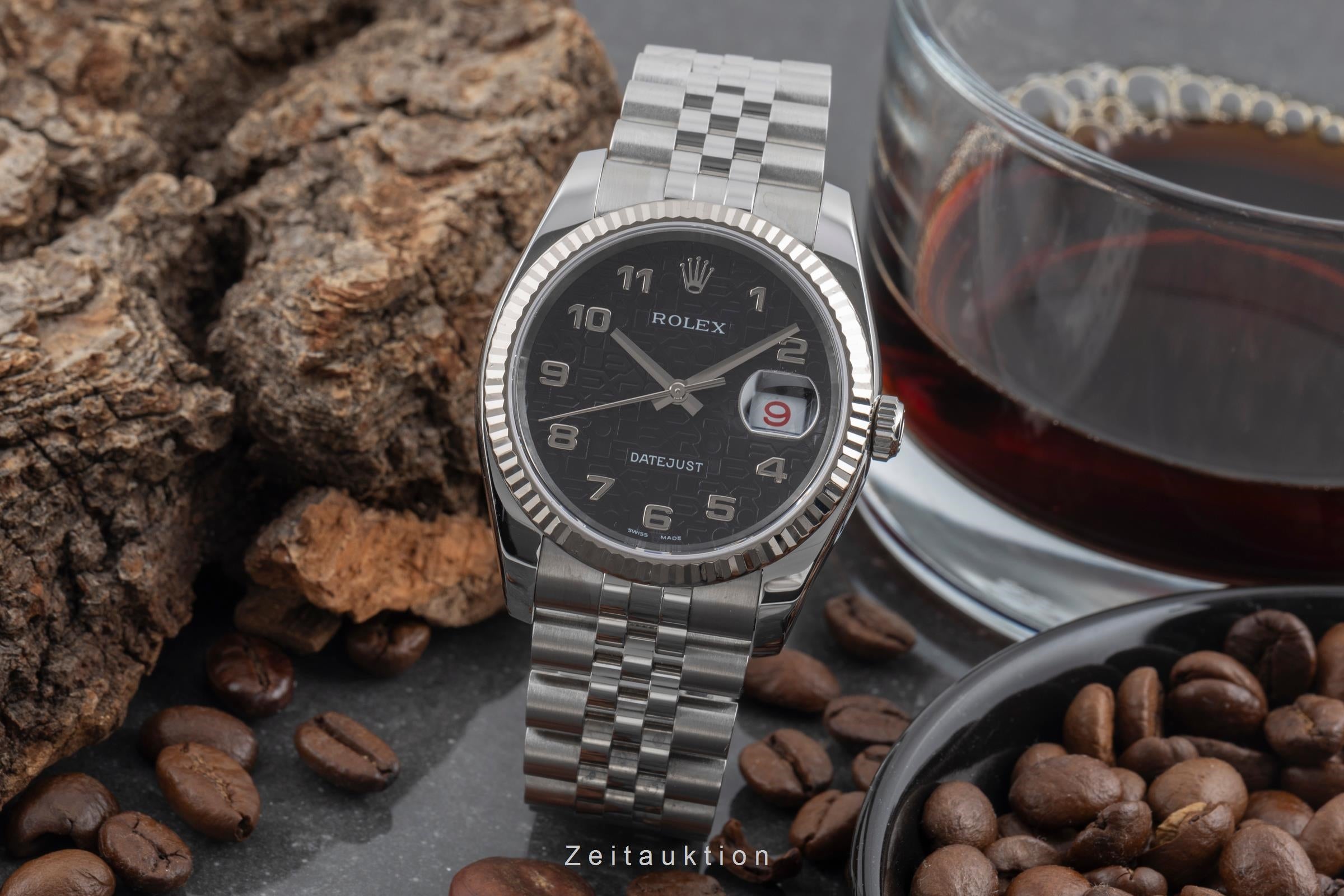 Rolex Datejust steel / white gold automatic men's watch 116234  [2507216]