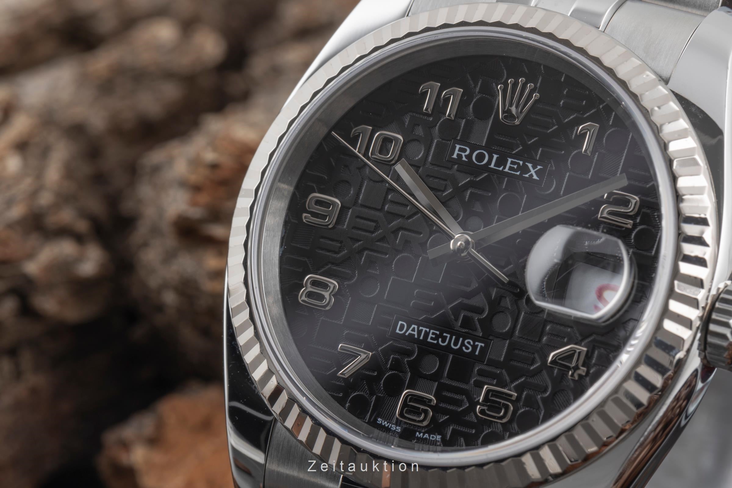 Rolex Datejust steel / white gold automatic men's watch 116234  [2507216]