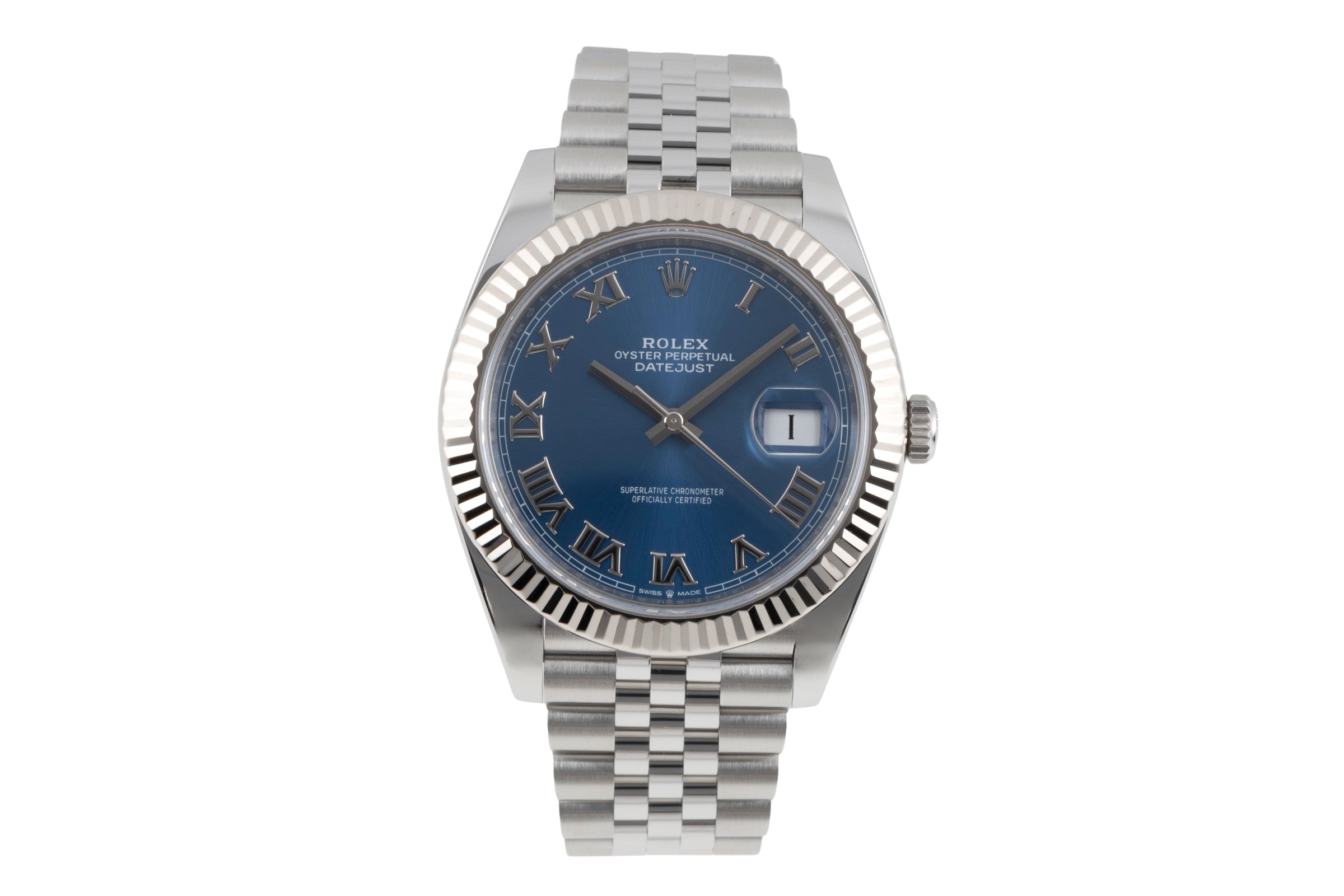 Rolex Datejust acier / or blanc automatique montre pour hommes 126334  [2507222]
