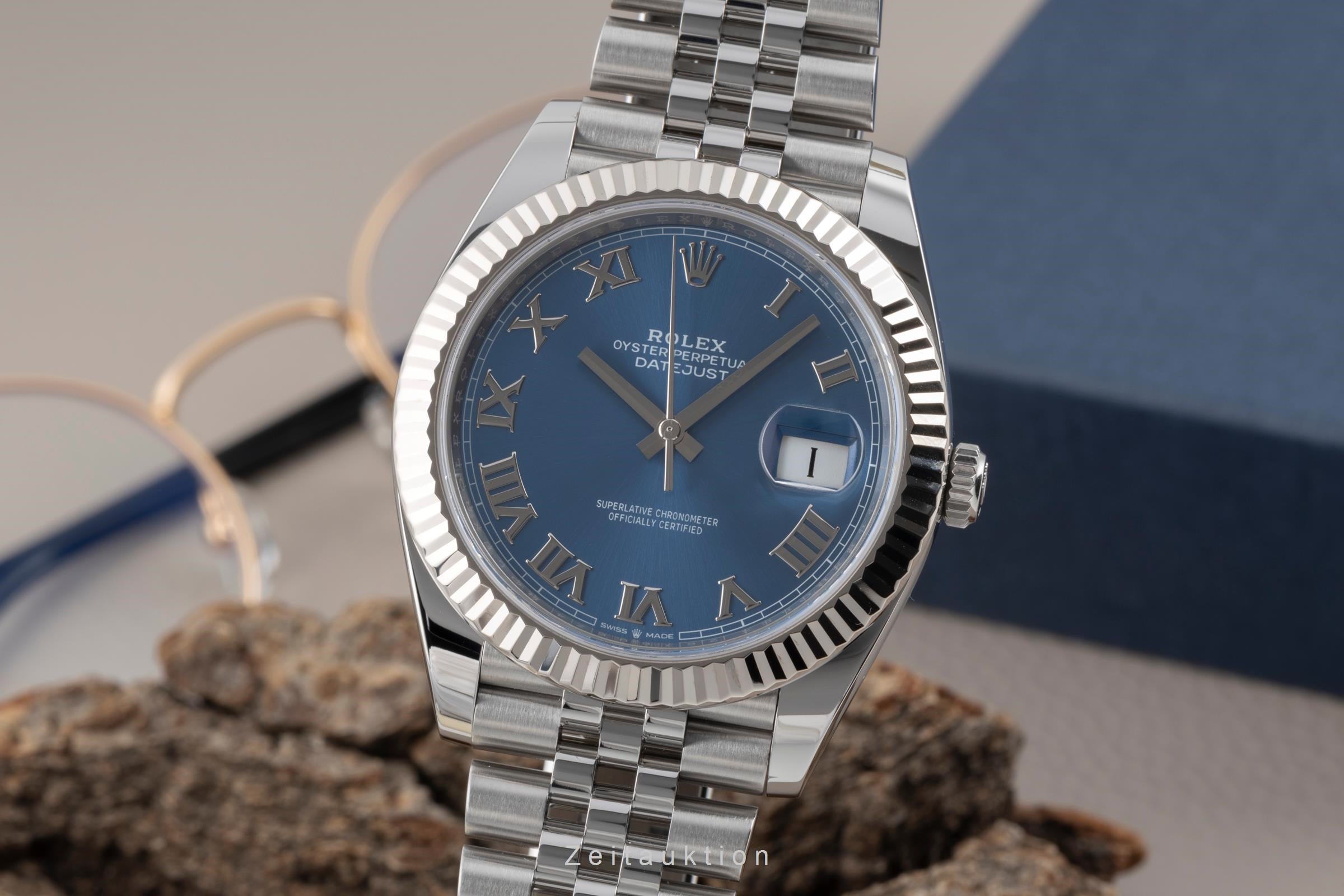 Rolex Datejust acier / or blanc automatique montre pour hommes 126334  [2507222]