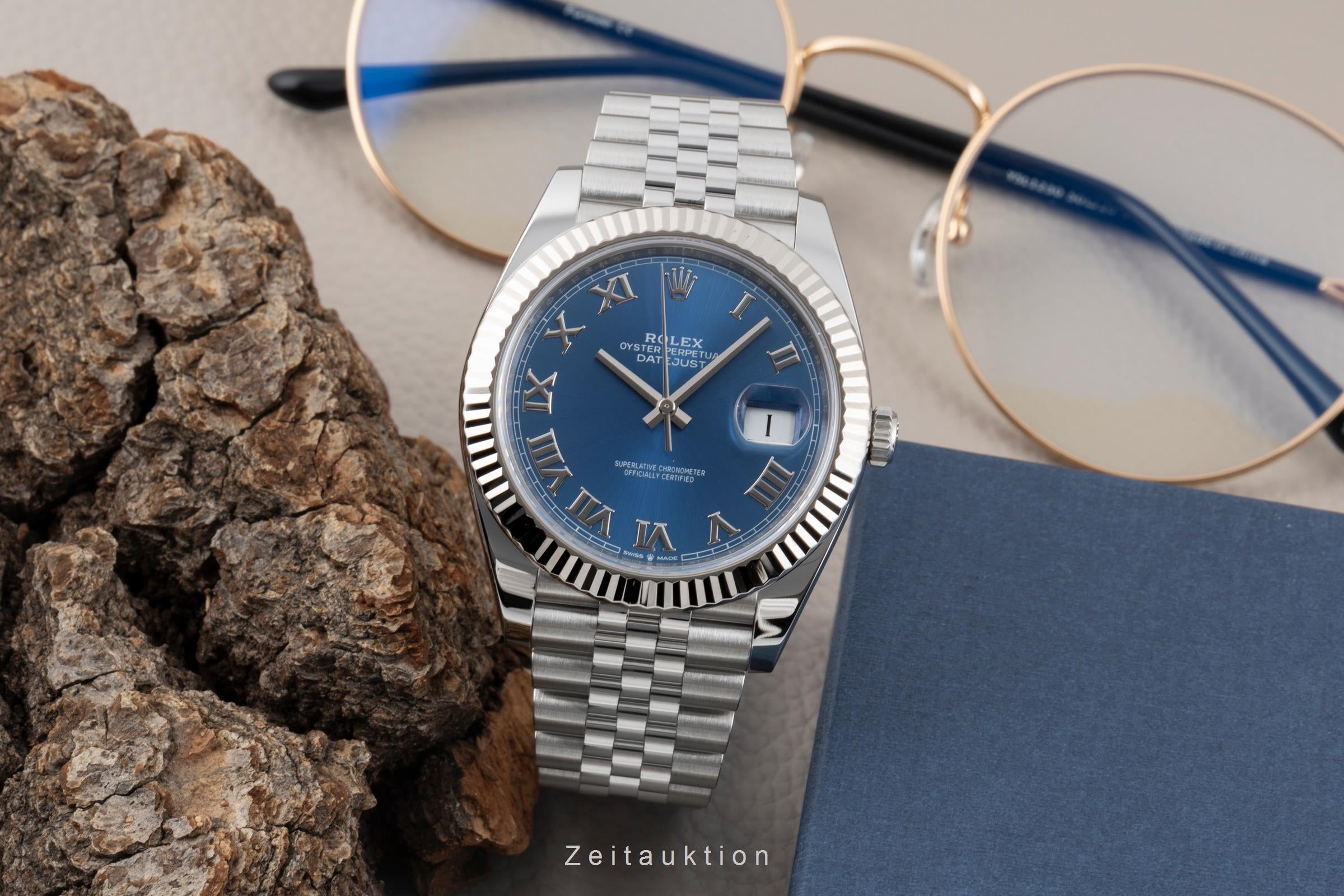 Rolex Datejust acier / or blanc automatique montre pour hommes 126334  [2507222]