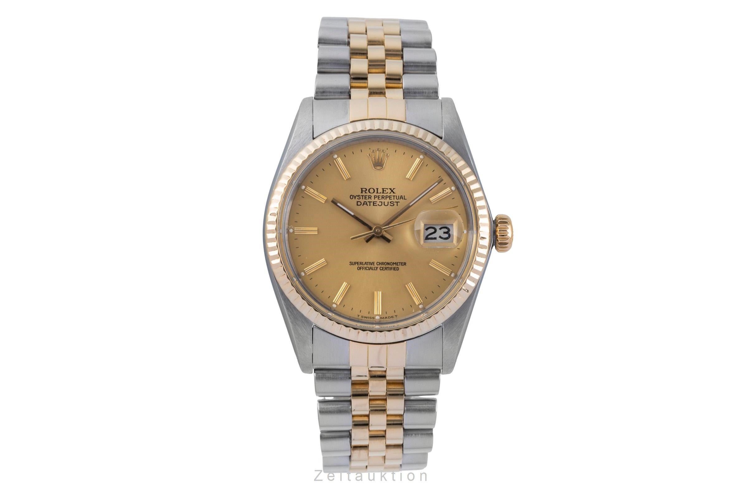 Rolex Datejust steel / gold automatic men's watch 16013  [2507224]