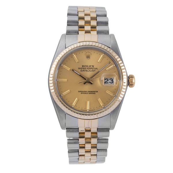 Rolex Datejust steel / gold automatic men's watch 16013  [2507224]