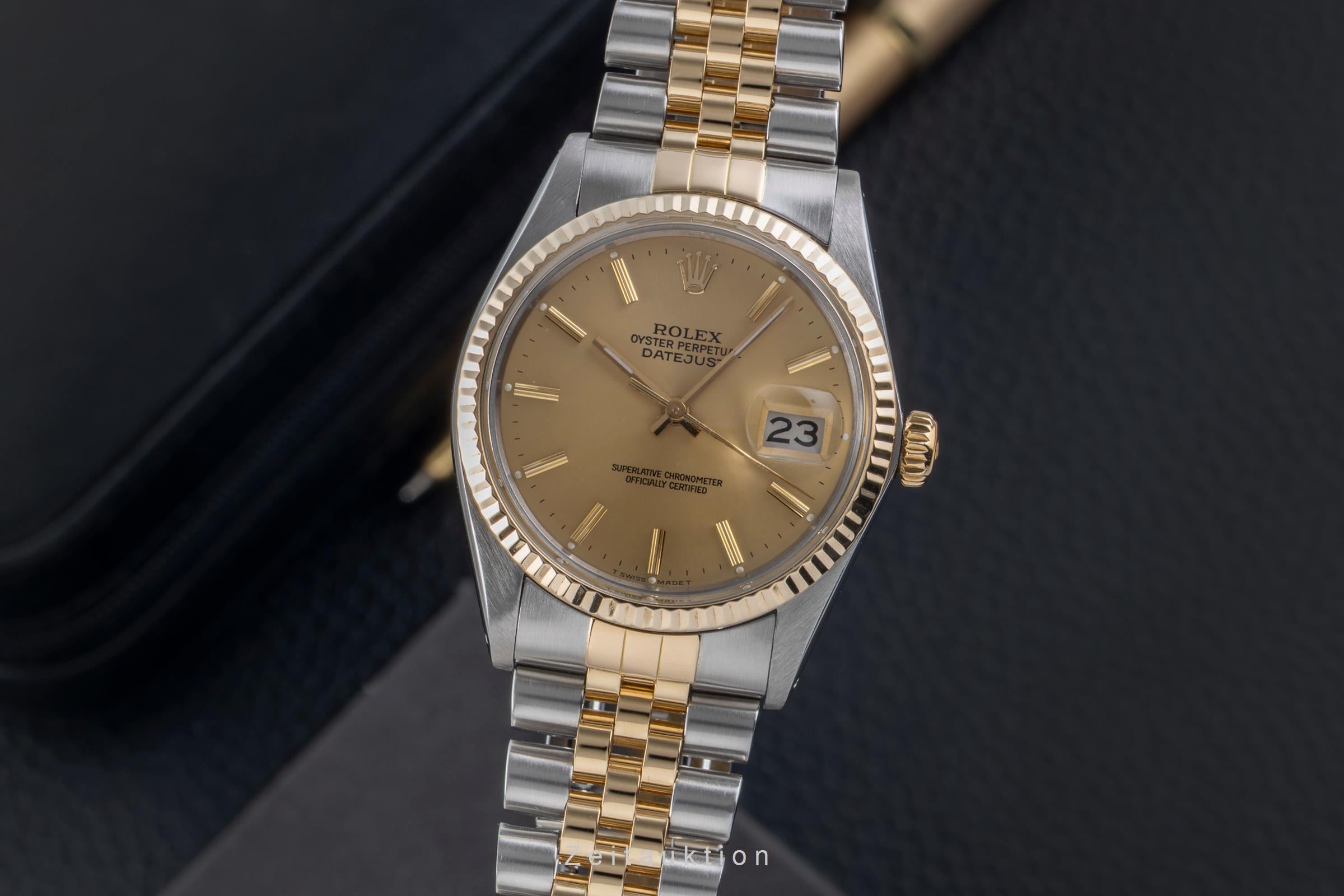 Rolex Datejust steel / gold automatic men's watch 16013  [2507224]
