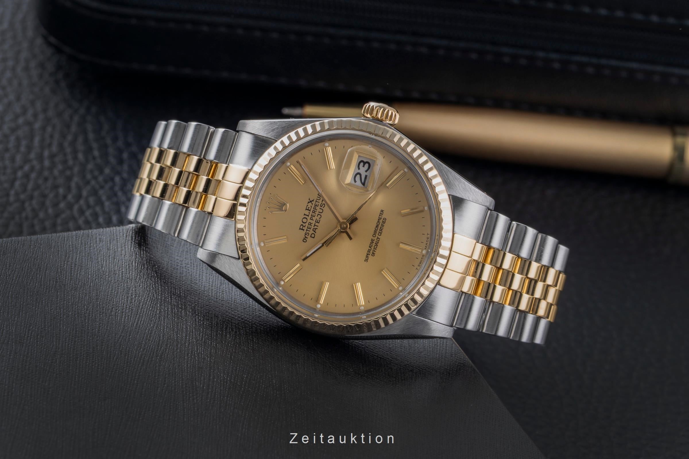 Rolex Datejust steel / gold automatic men's watch 16013  [2507224]
