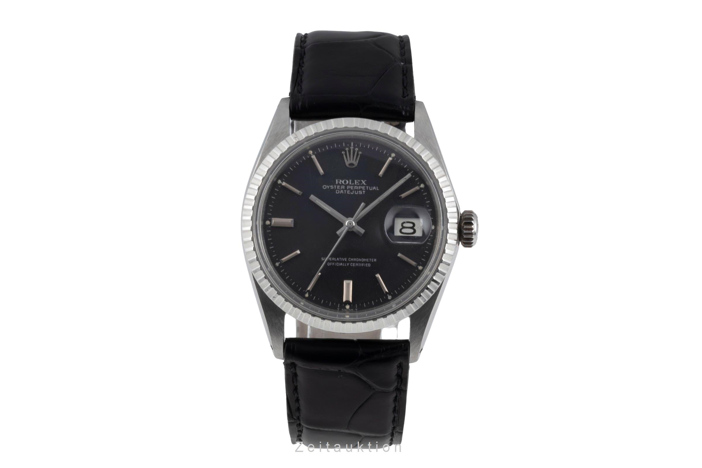 Rolex Datejust 36 Black Dial Oyster Edelstahl Automatik Ref. 1603 Klassiker [2507227]