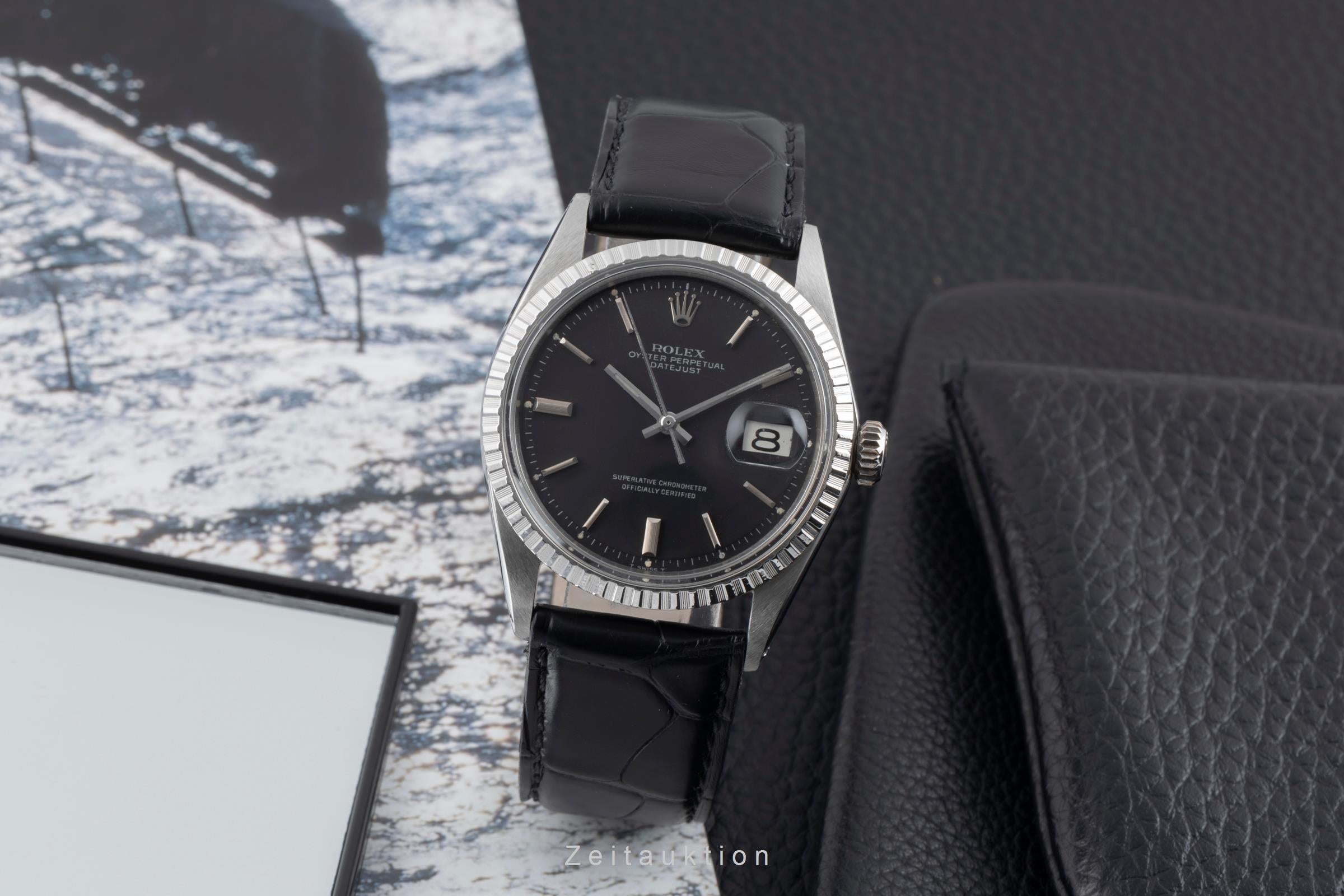 Rolex Datejust 36 Black Dial Oyster Edelstahl Automatik Ref. 1603 Klassiker [2507227]