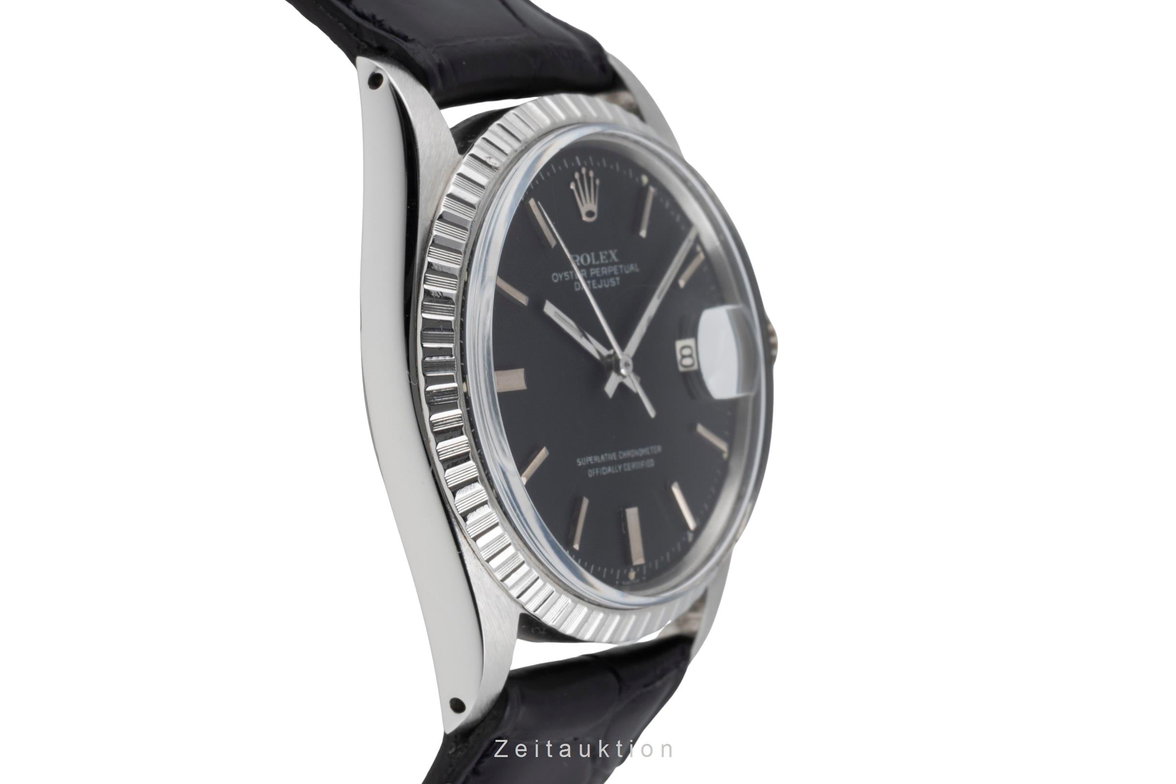 Rolex Datejust 36 Black Dial Oyster Edelstahl Automatik Ref. 1603 Klassiker [2507227]