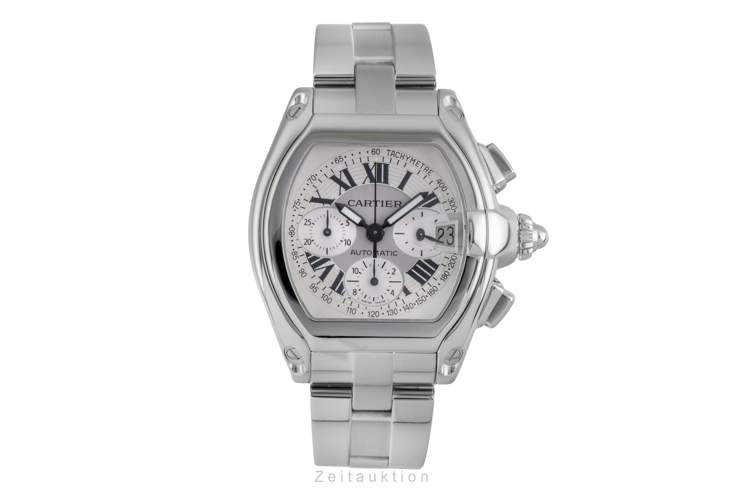 Cartier Roadster chronographe acier automatique montre pour hommes W62006X6 2618  [2507230]