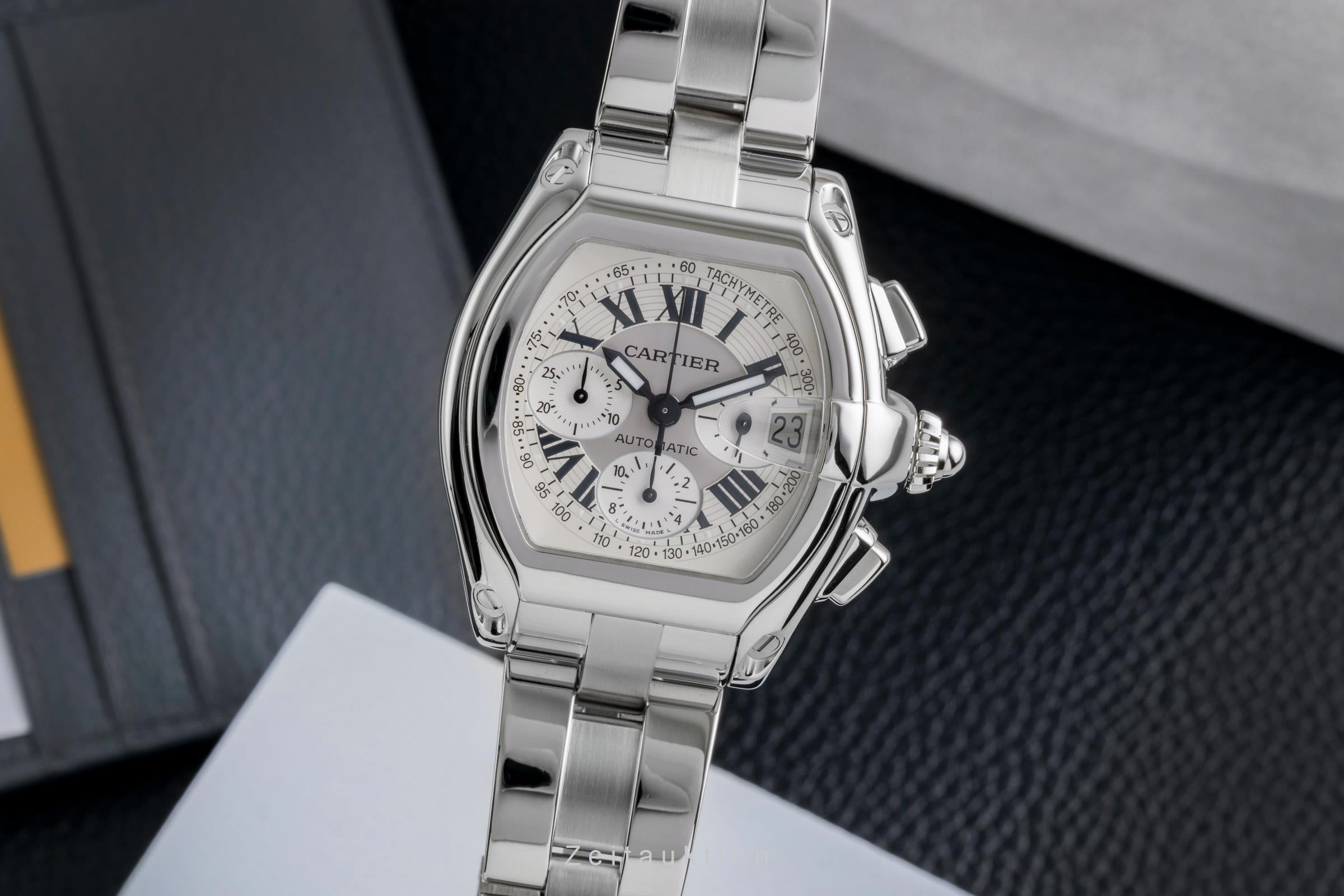 Cartier Roadster chronographe acier automatique montre pour hommes W62006X6 2618  [2507230]
