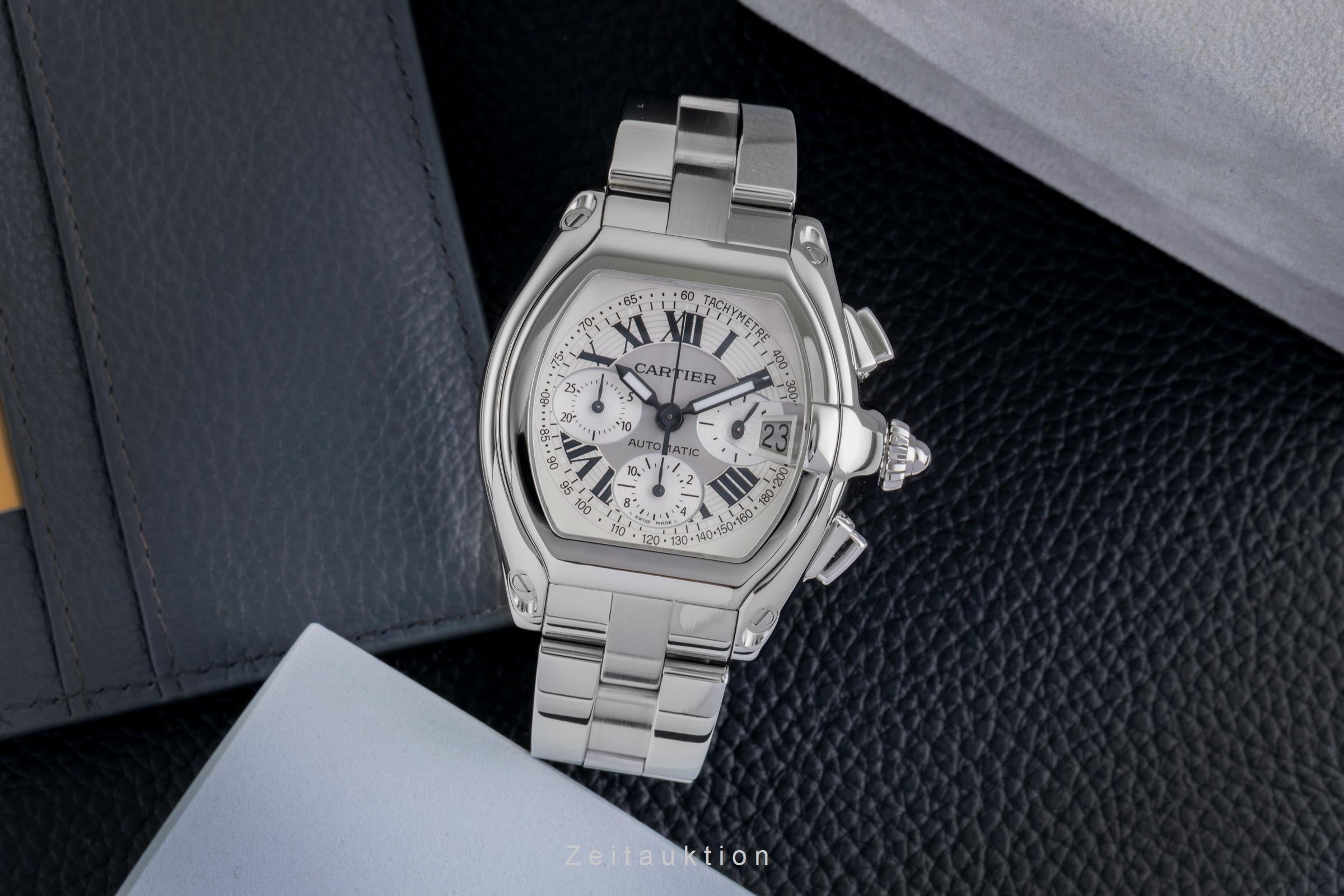 Cartier Roadster chronographe acier automatique montre pour hommes W62006X6 2618  [2507230]