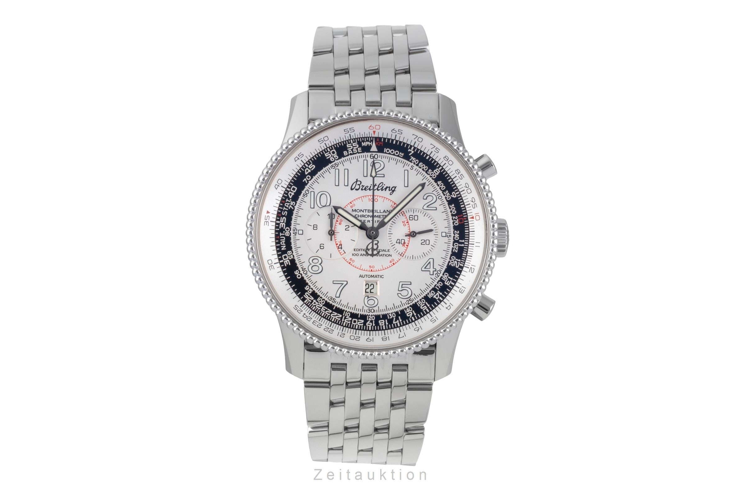 Breitling Montbrillant chronograph steel automatic men's watch A35330  [2507241]