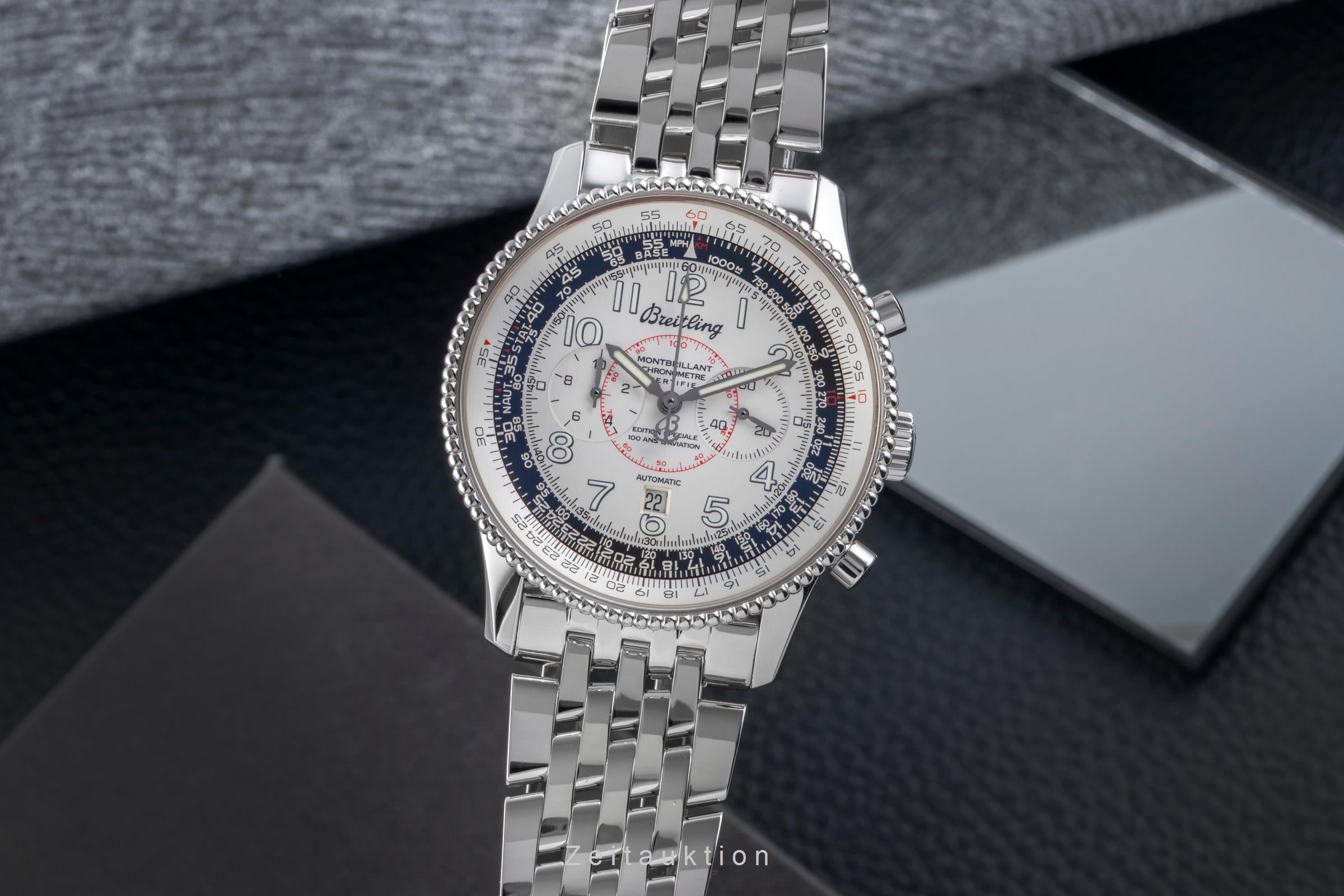 Breitling Montbrillant chronograph steel automatic men's watch A35330  [2507241]
