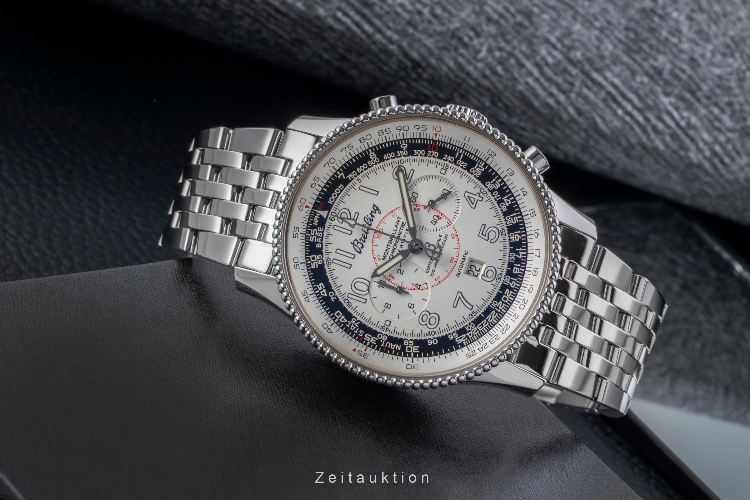 Breitling Montbrillant chronograph steel automatic Kal. B35 Ref