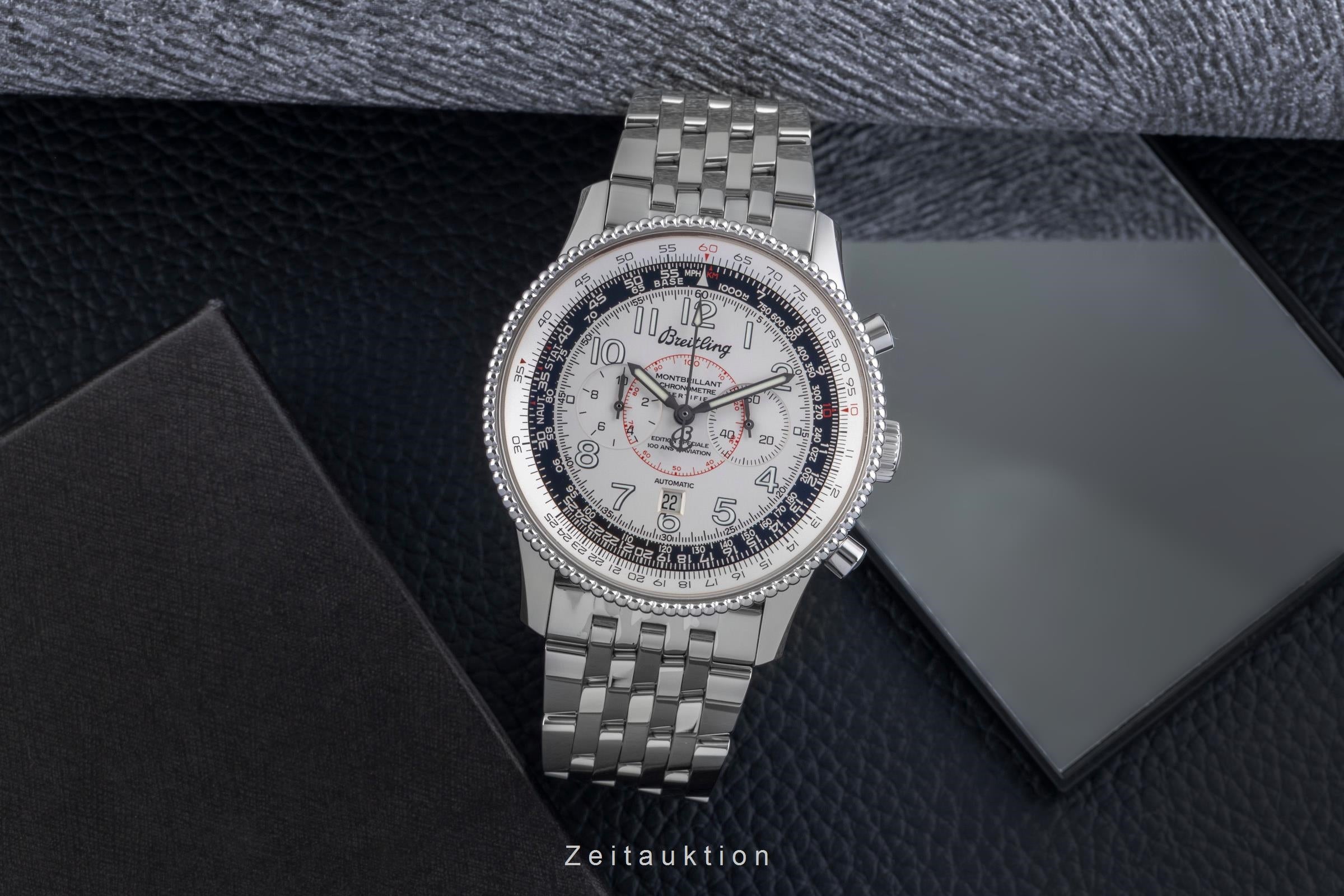 Breitling Montbrillant chronograph steel automatic men's watch A35330  [2507241]