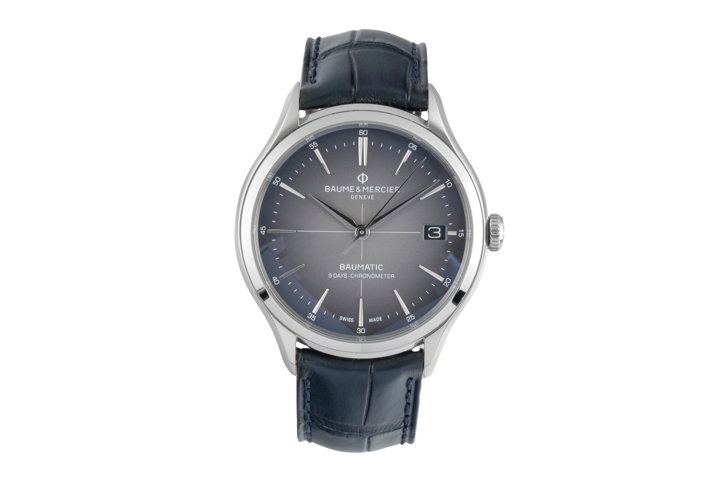Baume & Mercier Clifton steel automatic Kal. BM13-1975A Ref