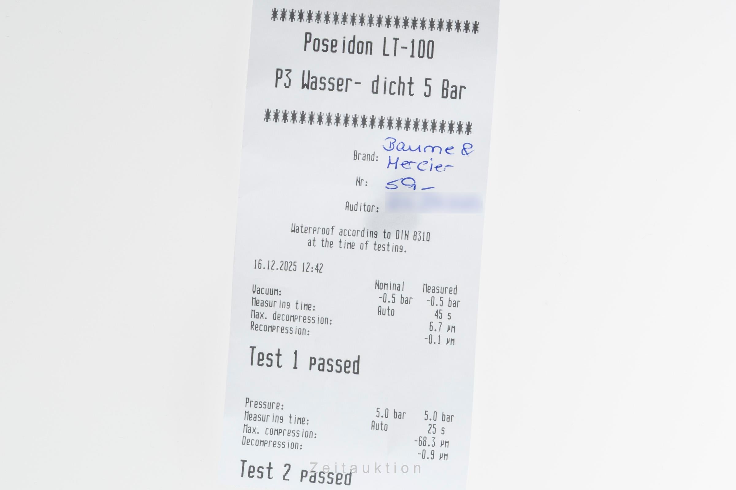 Baume & Mercier Clifton Automatik Stahl Ref. M0A10550 65884 B&P 2021 [2507243]