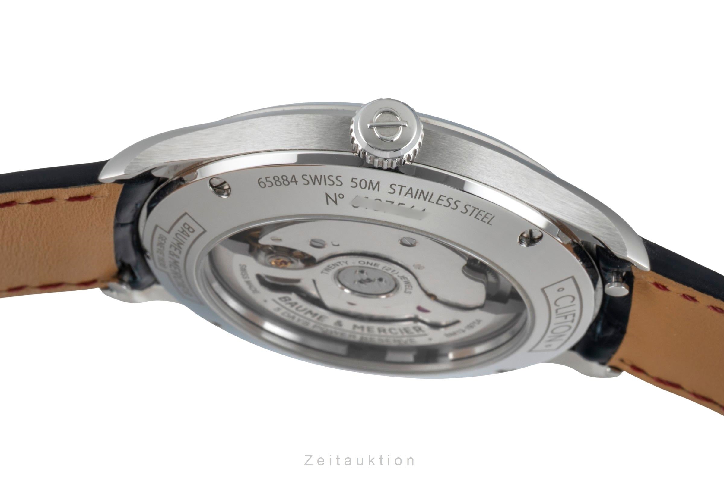 Baume & Mercier Clifton Automatik Stahl Ref. M0A10550 65884 B&P 2021 [2507243]
