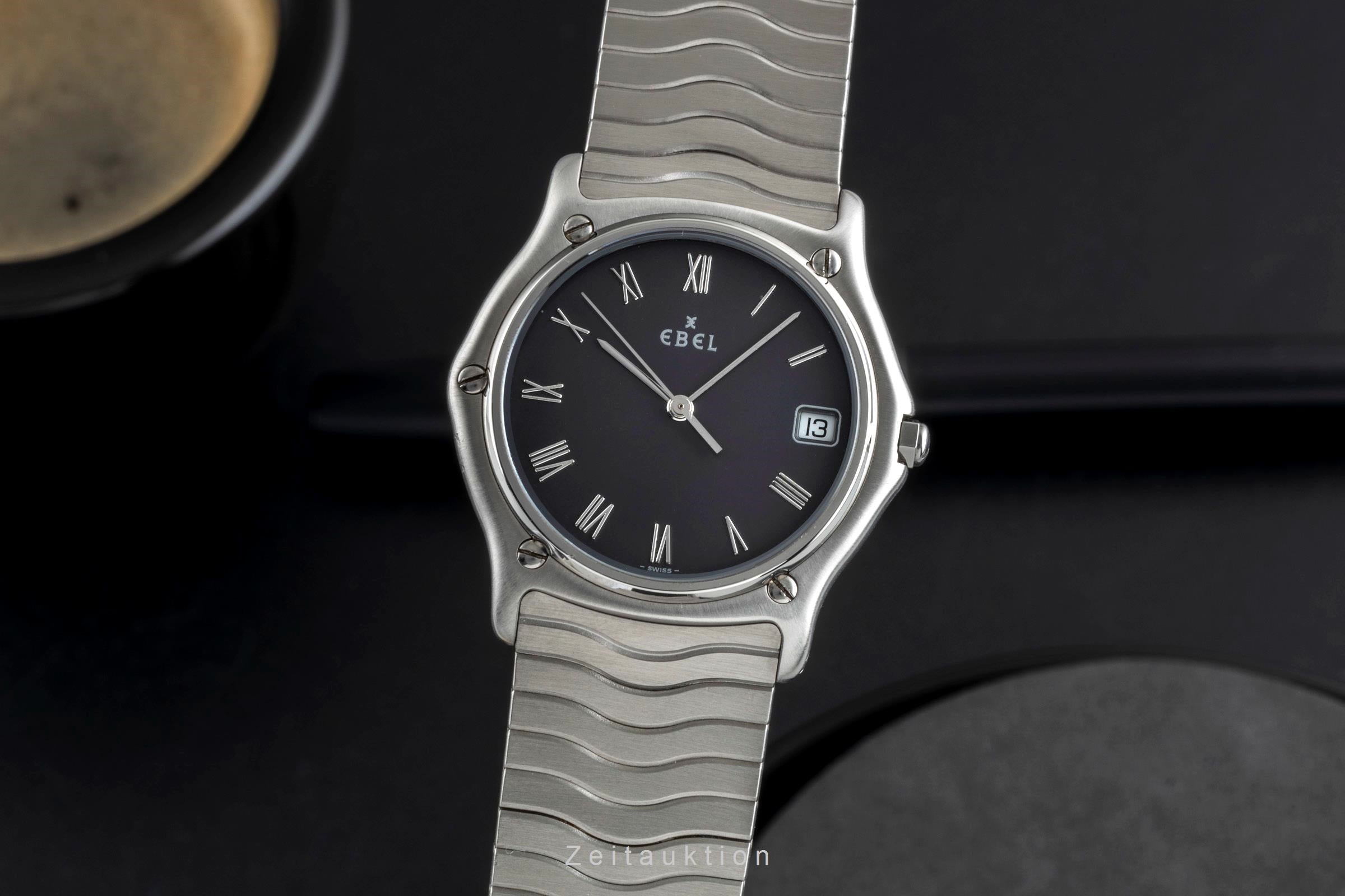 Ebel Classic Sport Stahl Quarz Herrenuhr Ref. E9187141 Papiere 1999 Klassiker [2507249]