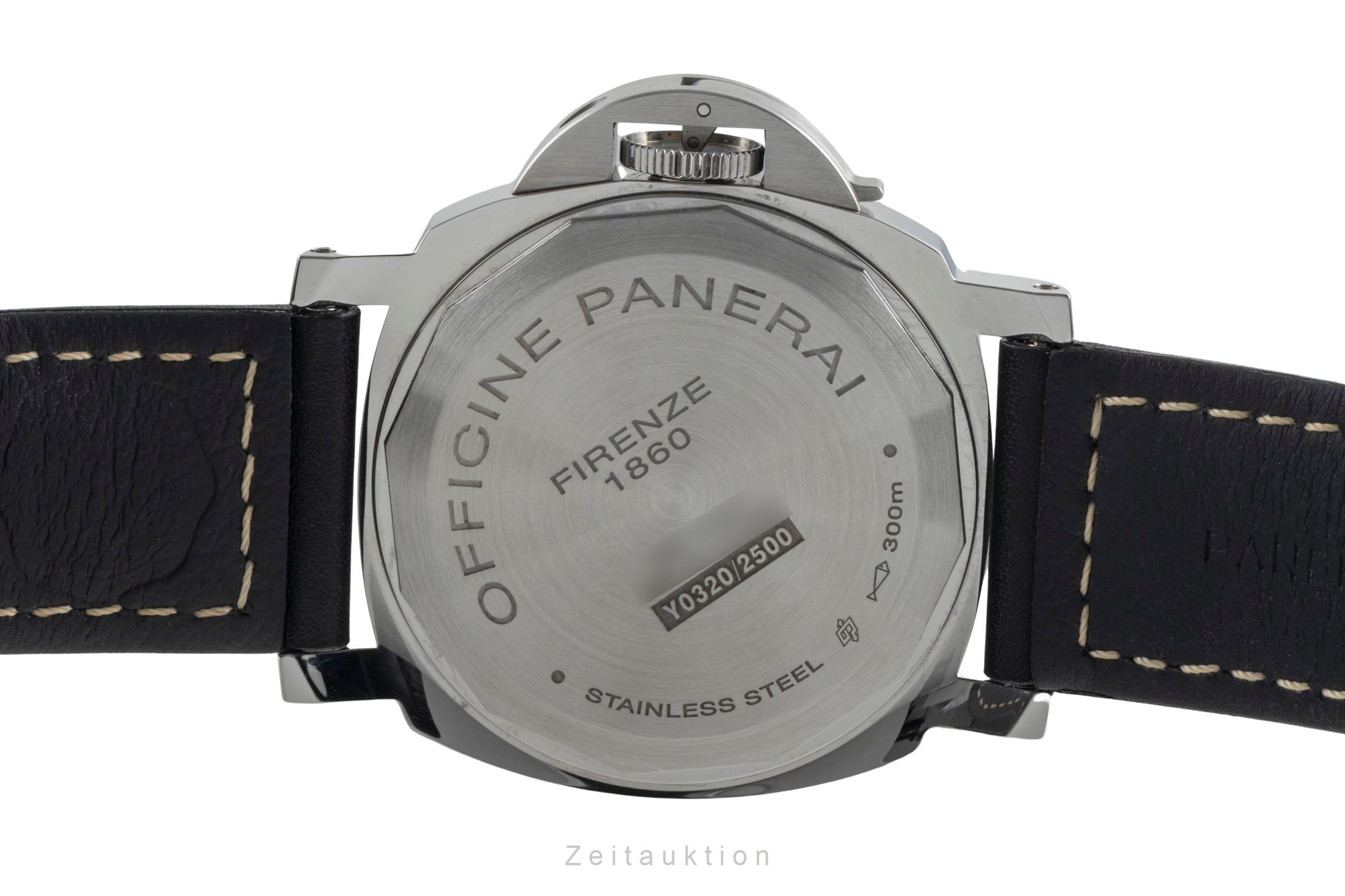 Panerai Luminor Base 8 Days Stahl Handaufzug Herrenuhr Ref. PAM00915 B&P 2023 [2507253]