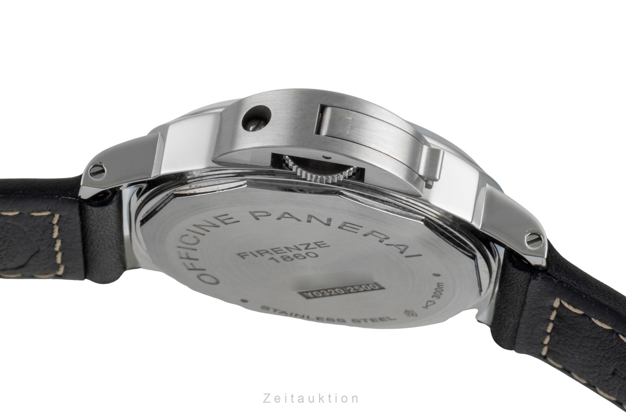 Panerai Luminor Base 8 Days Stahl Handaufzug Herrenuhr Ref. PAM00915 B&P 2023 [2507253]