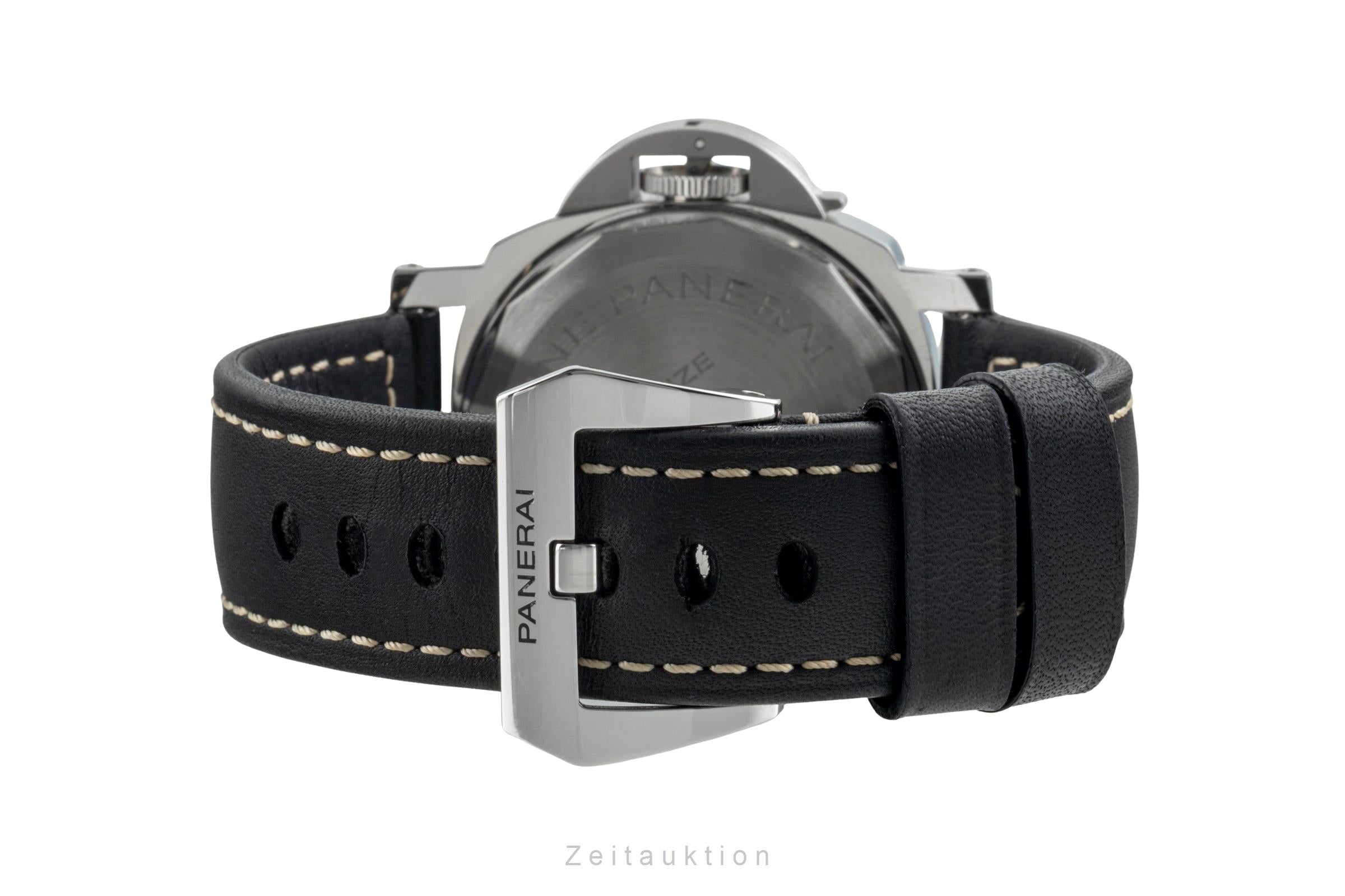 Panerai Luminor Base 8 Days Stahl Handaufzug Herrenuhr Ref. PAM00915 B&P 2023 [2507253]