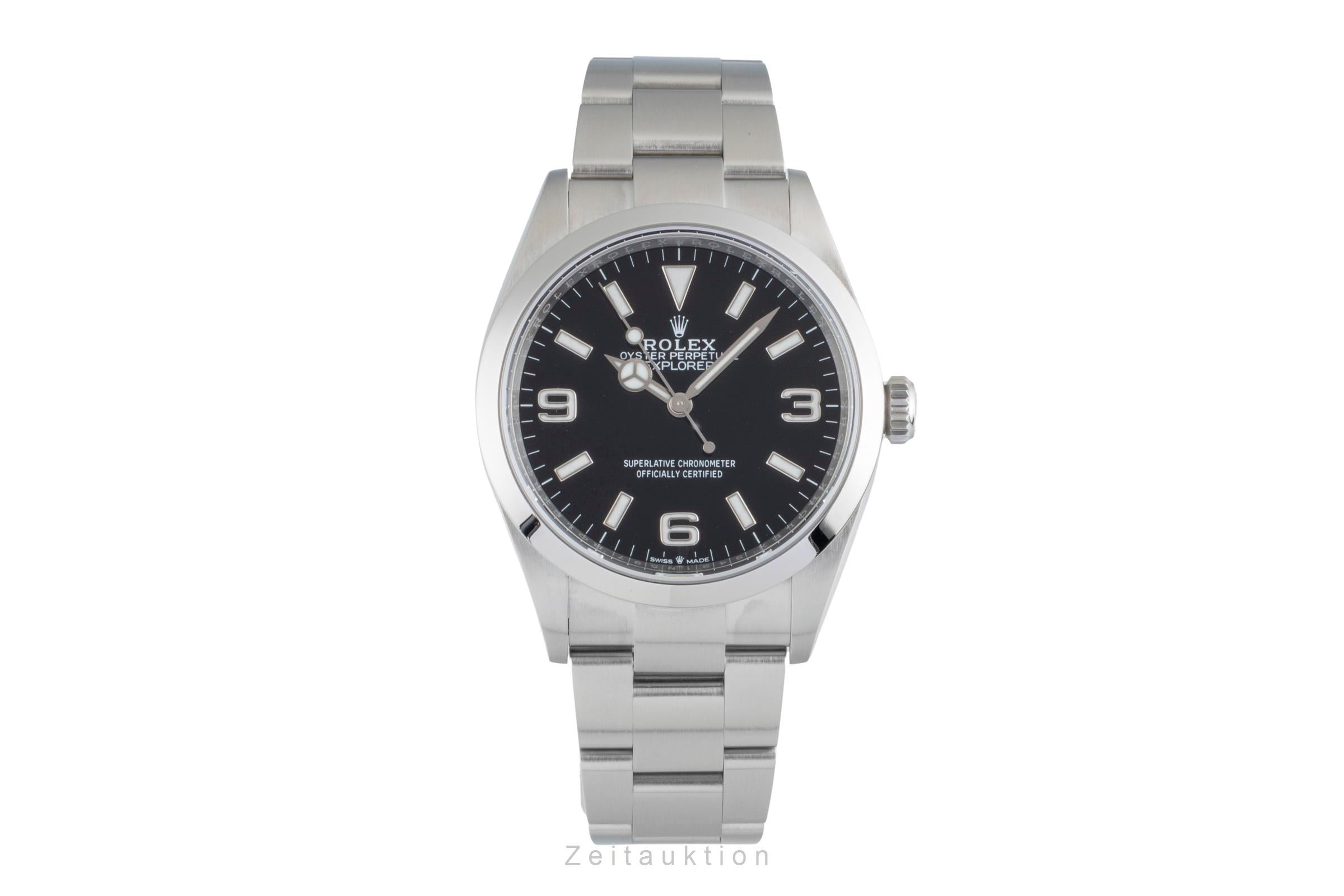 Rolex Explorer Oyster Edelstahl Automatik Herren Ref. 124270 Box & Papiere 2021 [2507254]