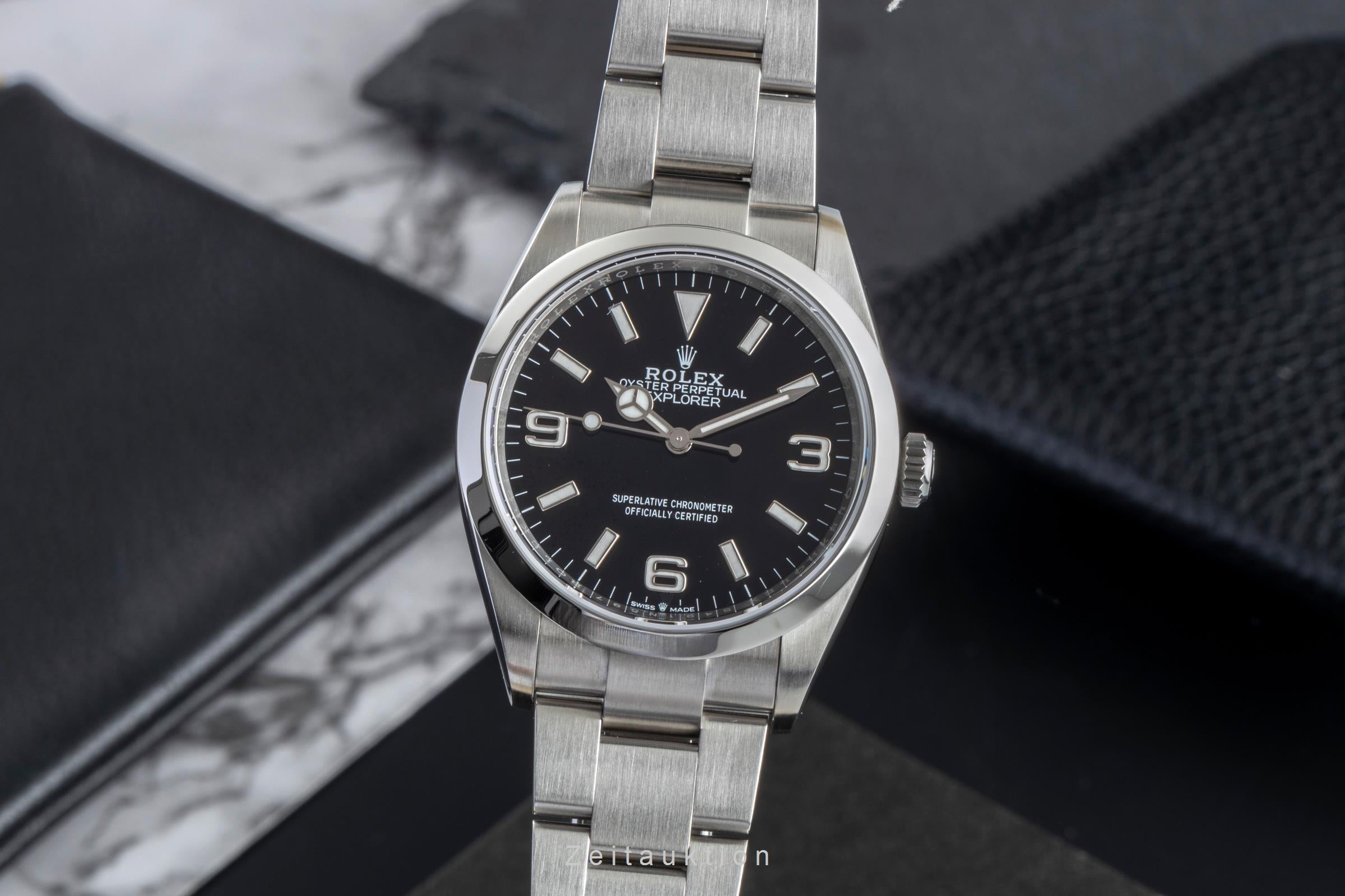 Rolex Explorer Oyster Edelstahl Automatik Herren Ref. 124270 Box & Papiere 2021 [2507254]