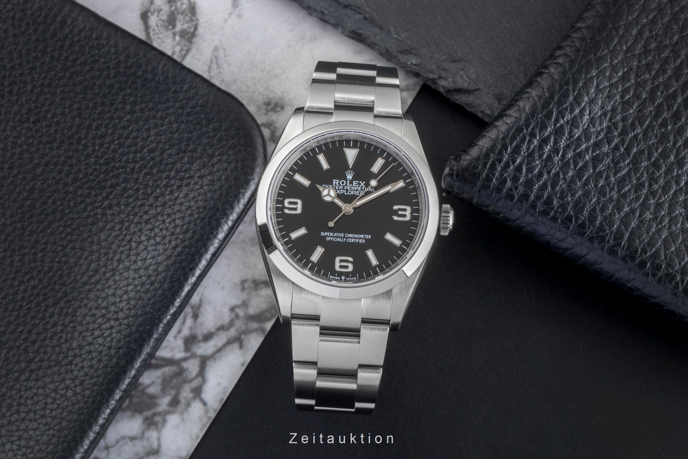 Rolex Explorer Oyster Edelstahl Automatik Herren Ref. 124270 Box & Papiere 2021 [2507254]
