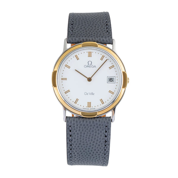 Omega De Ville acciaio / oro quarzo unisex 196.0308 Vintage  [2507256]