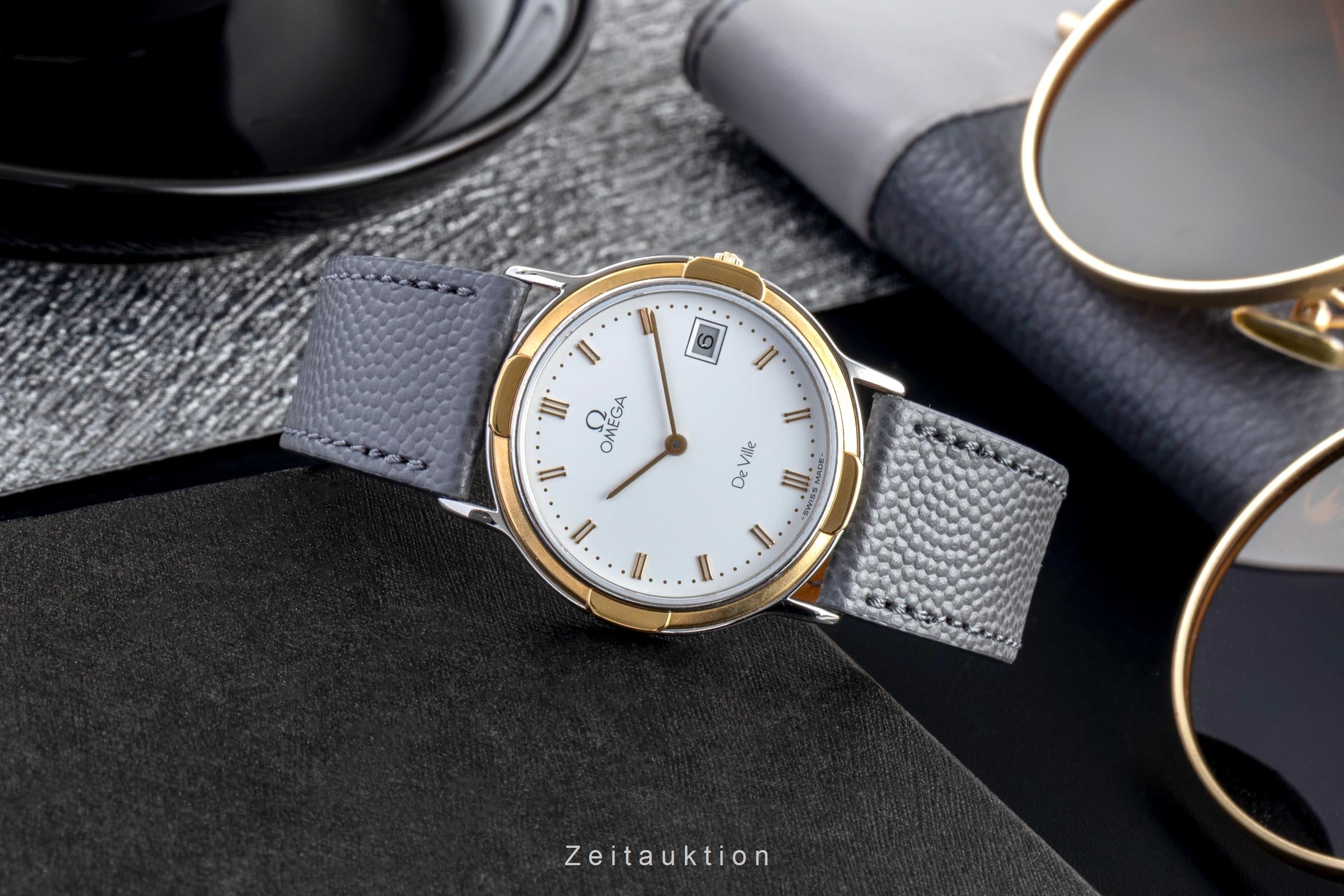 Omega De Ville acciaio / oro quarzo unisex 196.0308 Vintage  [2507256]