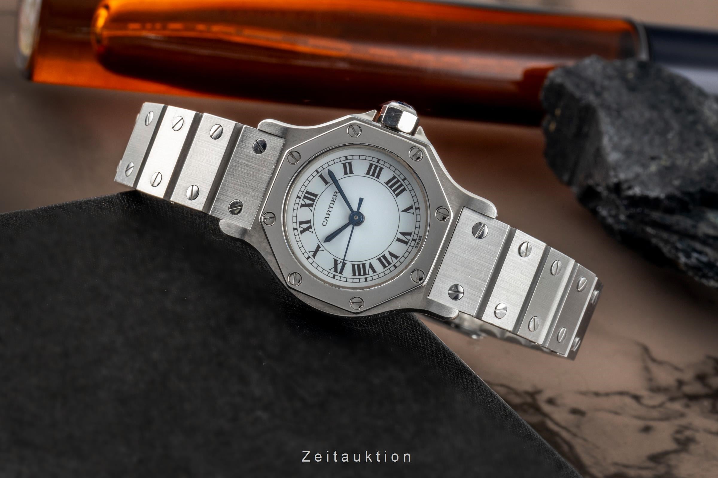 Cartier Santos steel automatic women's watch 0906  [2507270]