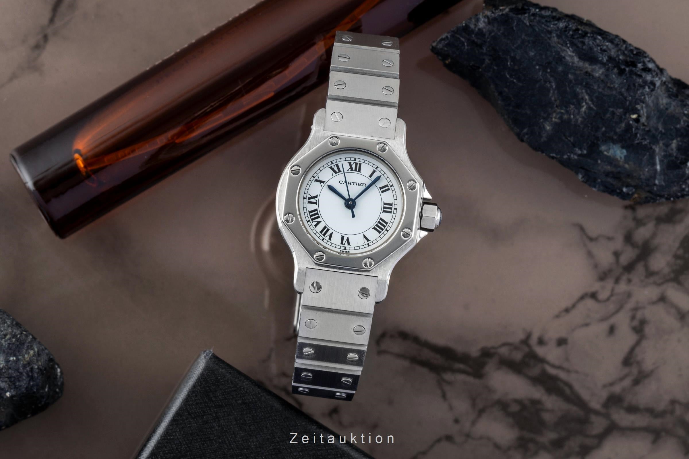 Cartier Santos steel automatic women's watch 0906  [2507270]