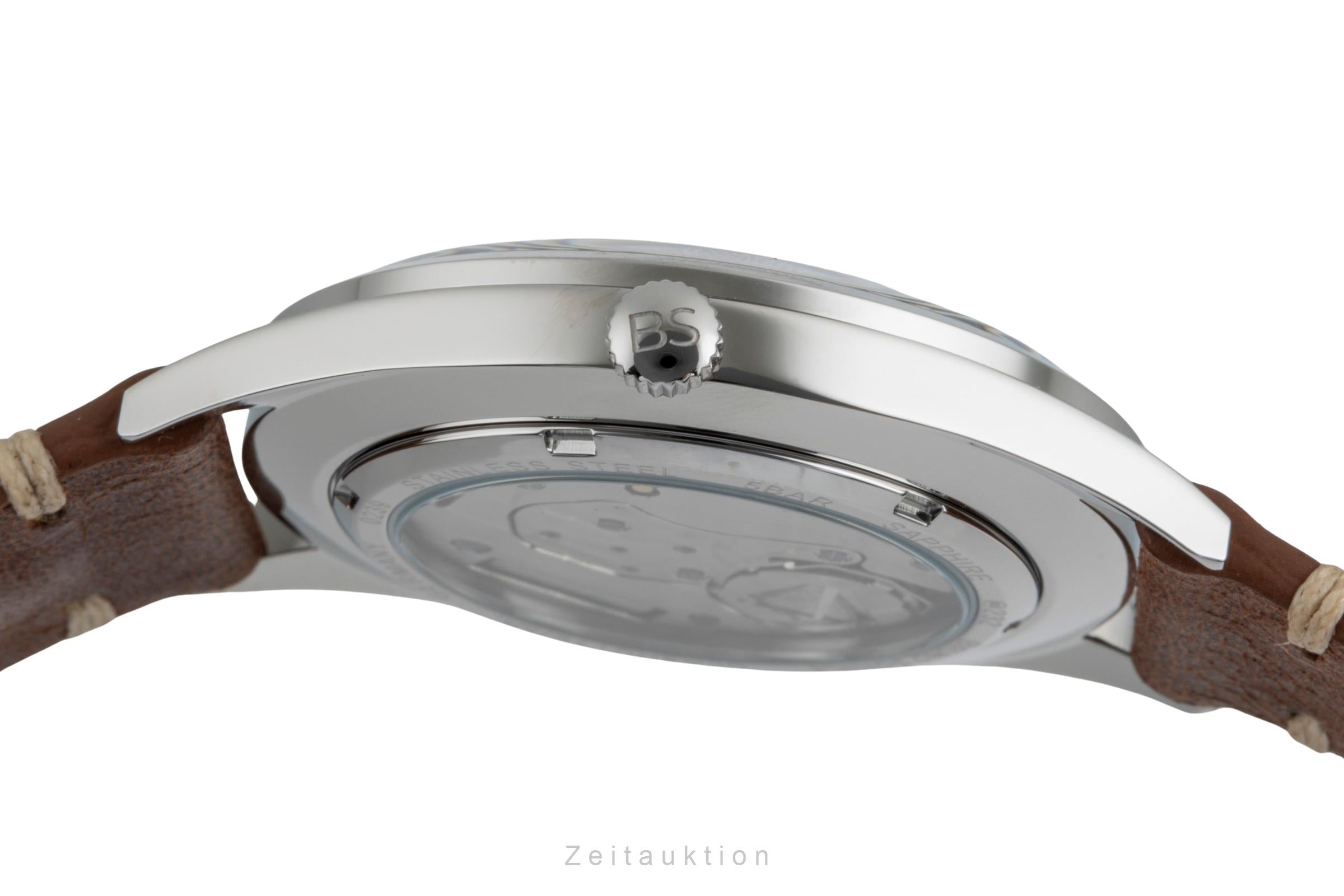 Bruno Söhnle Glashütte Merano Stahl Quarz Herrenuhr Ref. 17-13232-441 B&P NEU [2507284]