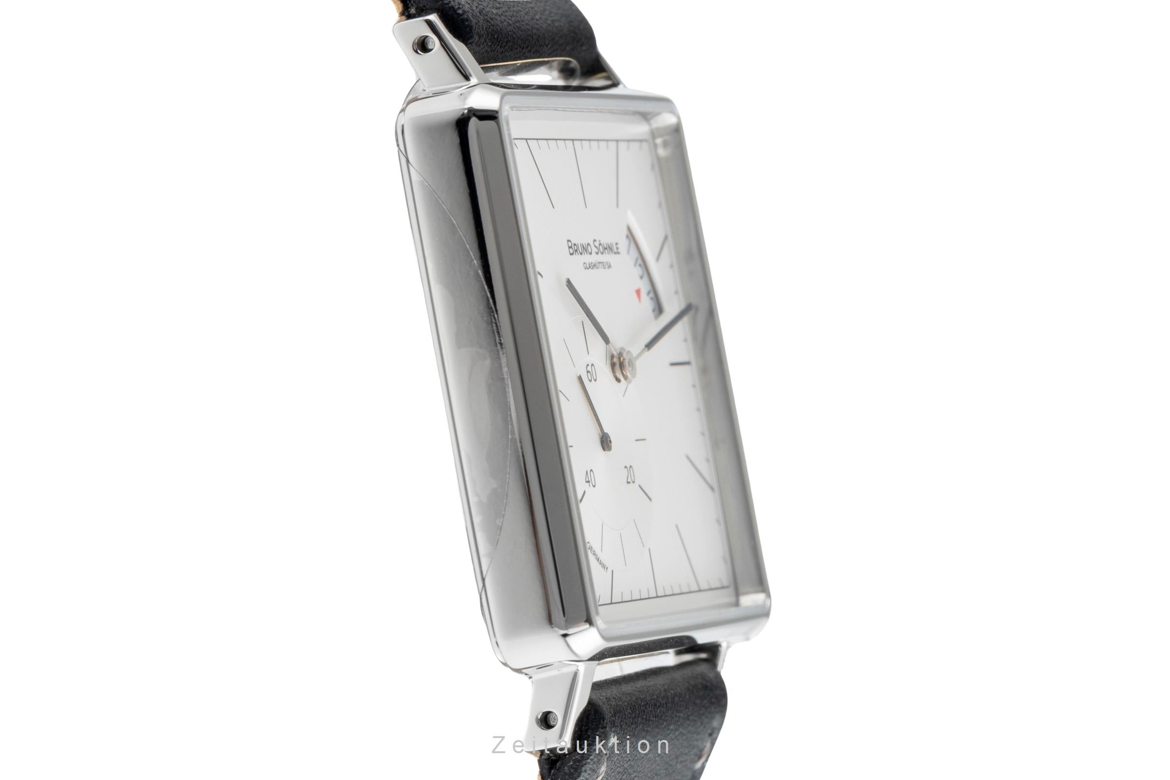 Bruno Söhnle Glashütte Rondo III Big Stahl Quarz Herrenuhr Ref. 17-13072-243 B&P [2507285]