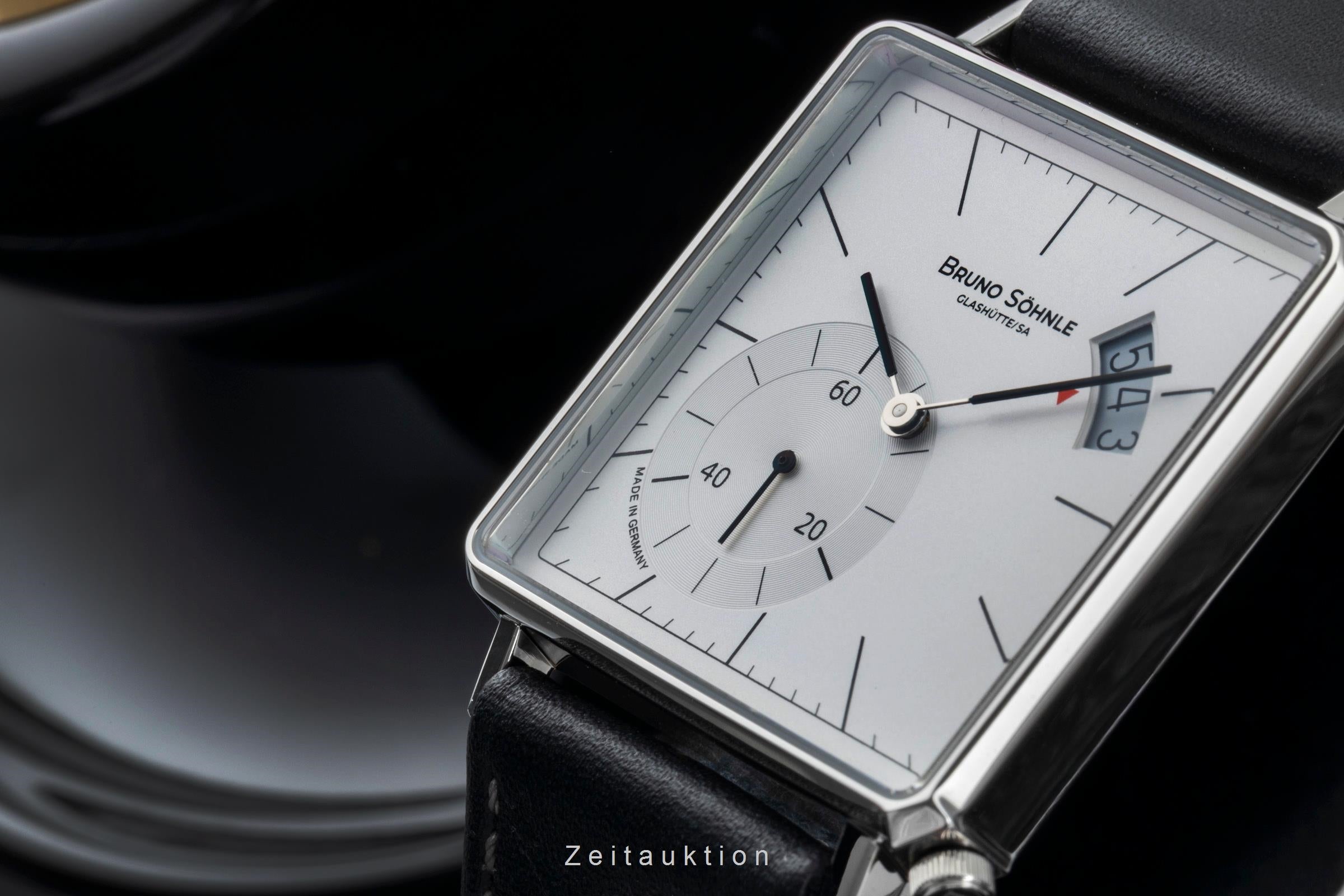 Bruno Söhnle Glashütte Rondo III Big steel quartz men's watch 17-13072-243  [2507285]