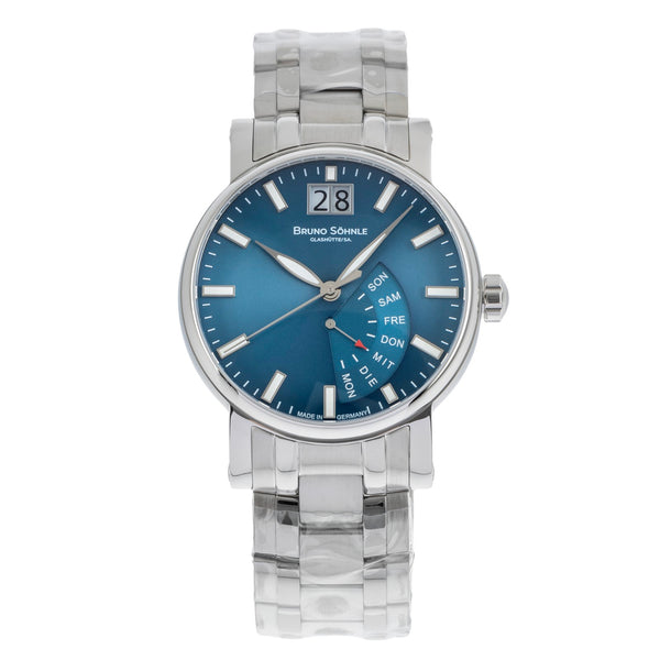 Bruno Söhnle Glashütte Pesaro I Stahl Quarz Herrenuhr Ref. 17-13073-346 B&P NEU [2507286]