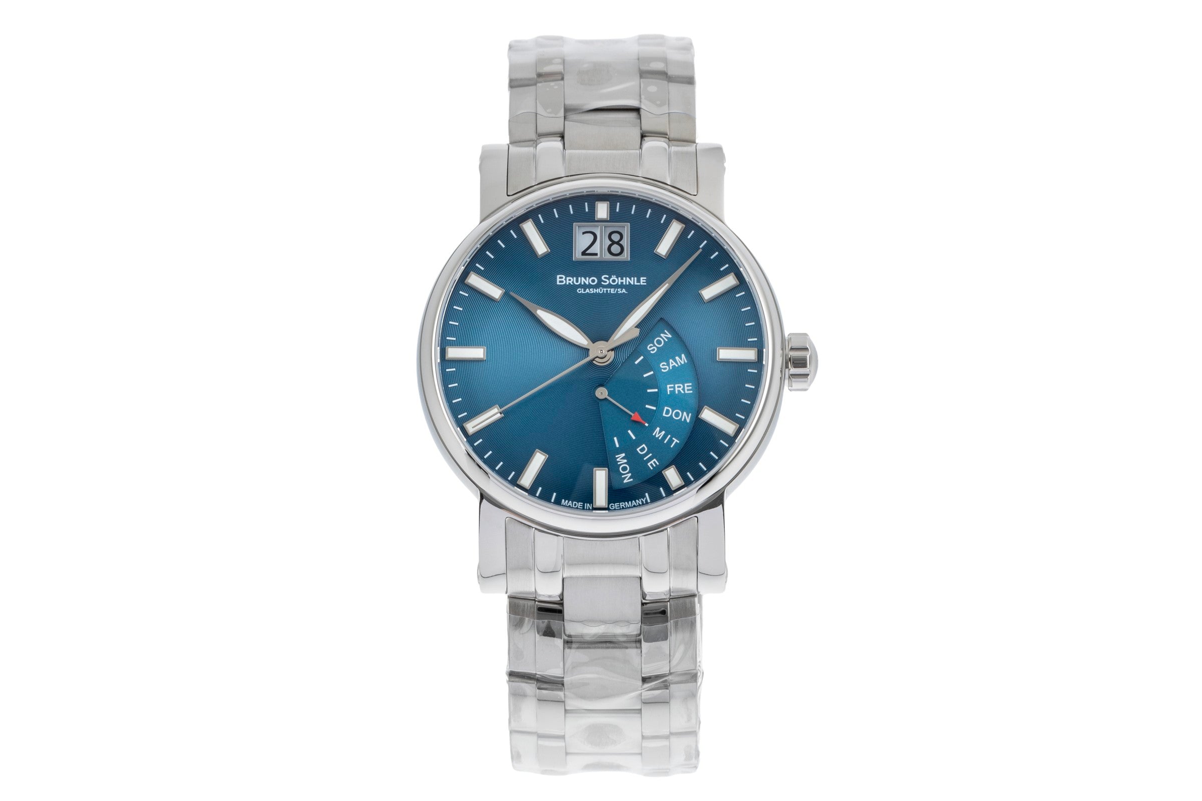 Bruno Söhnle Glashütte Pesaro I Stahl Quarz Herrenuhr Ref. 17-13073-346 B&P NEU [2507286]