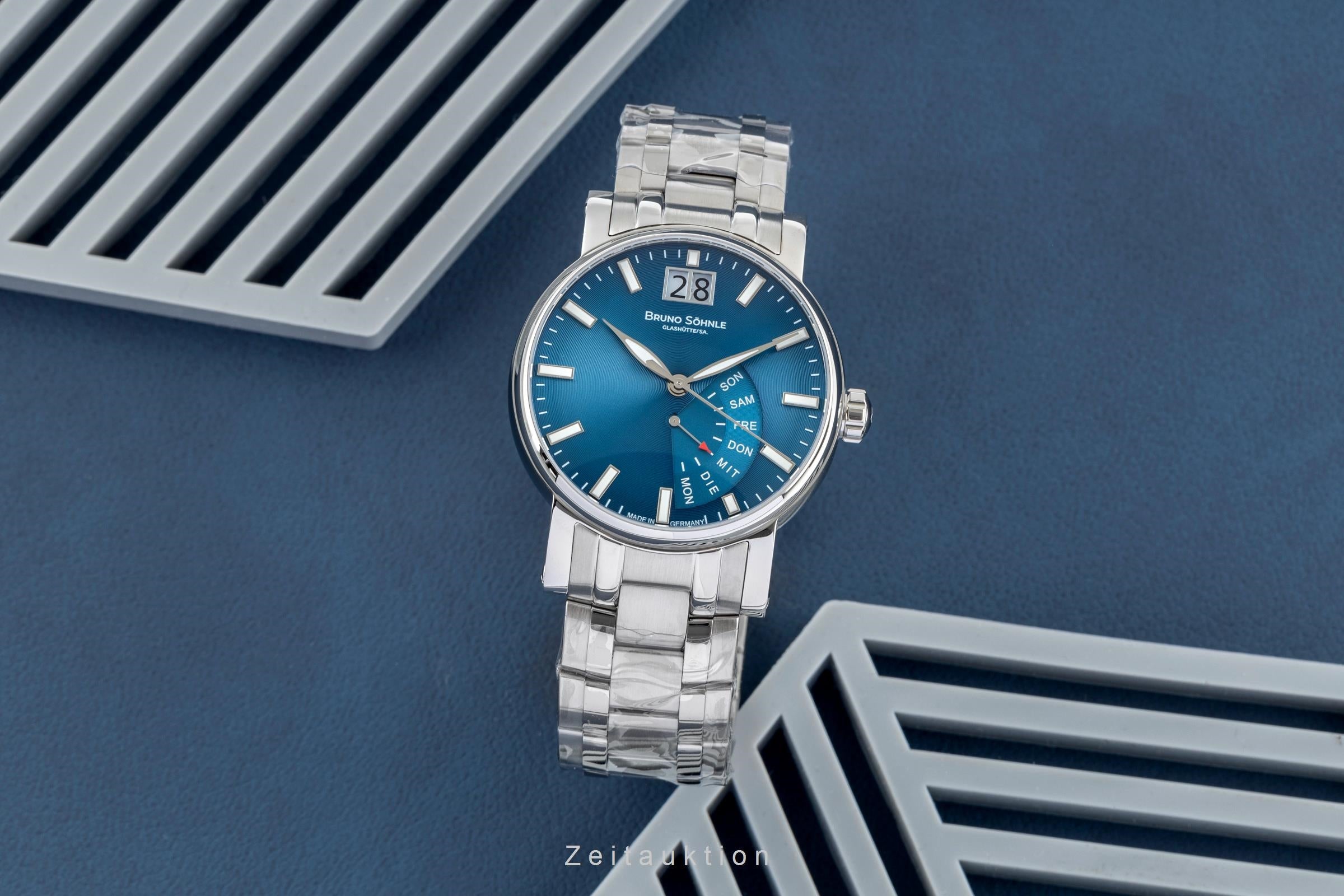 Bruno Söhnle Glashütte Pesaro I Stahl Quarz Herrenuhr Ref. 17-13073-346 B&P NEU [2507286]