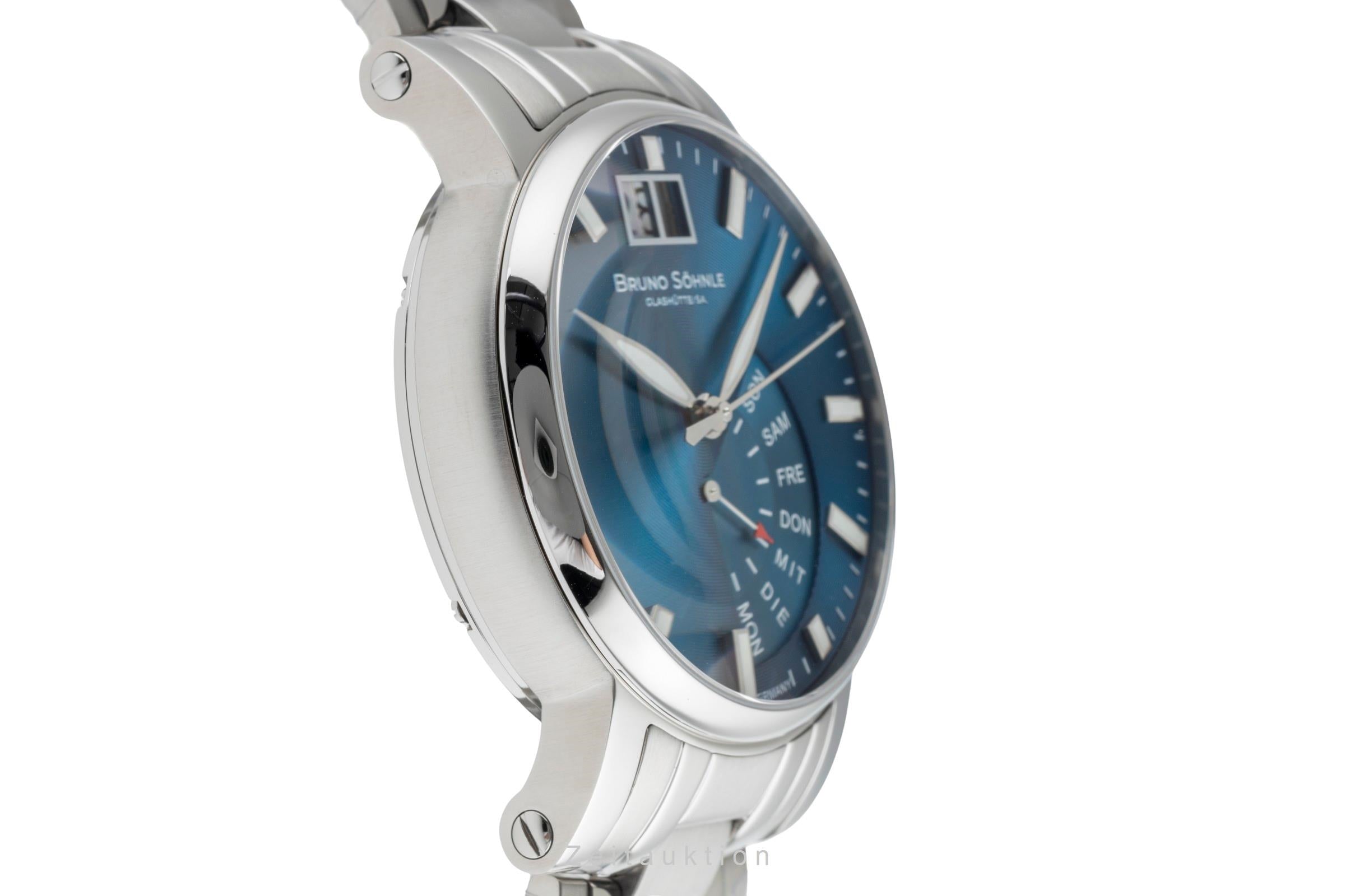 Bruno Söhnle Glashütte Pesaro I Stahl Quarz Herrenuhr Ref. 17-13073-346 B&P NEU [2507286]