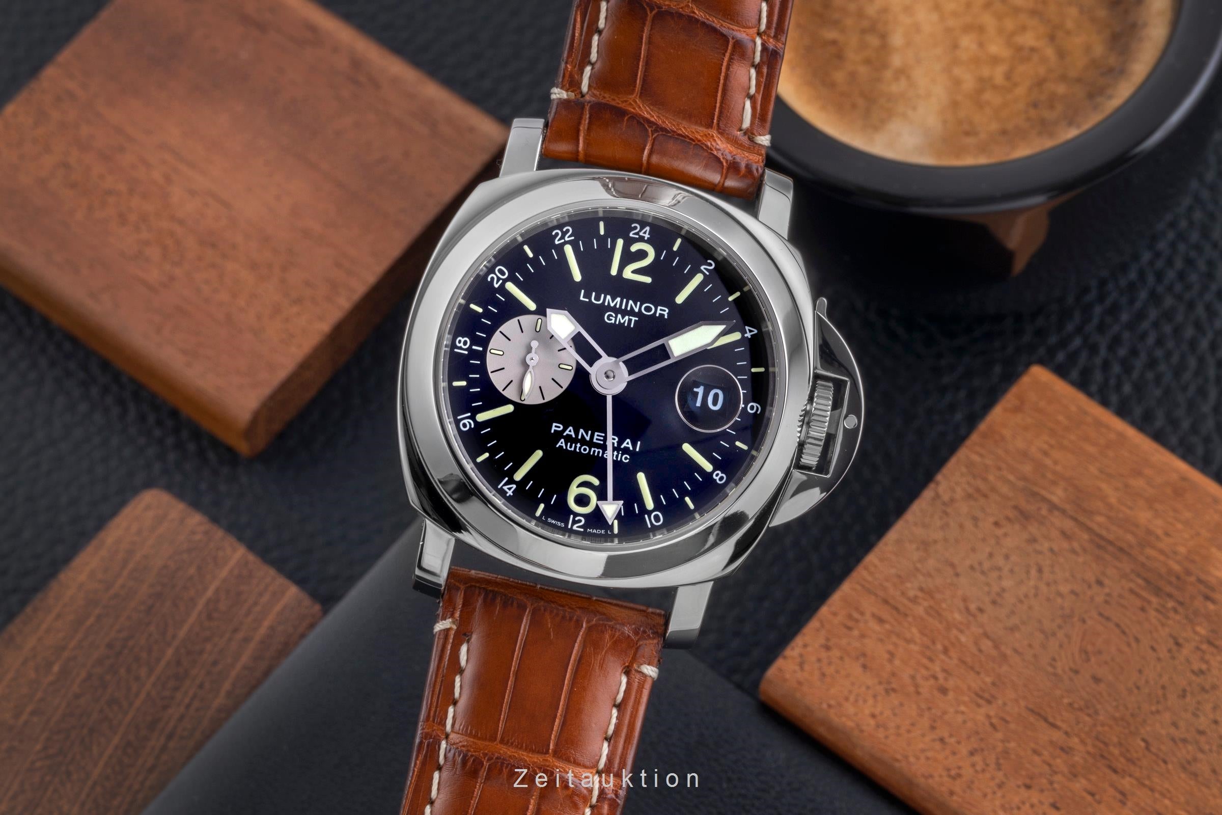 Panerai Luminor GMT steel automatic men's watch PAM00088  [2507289]